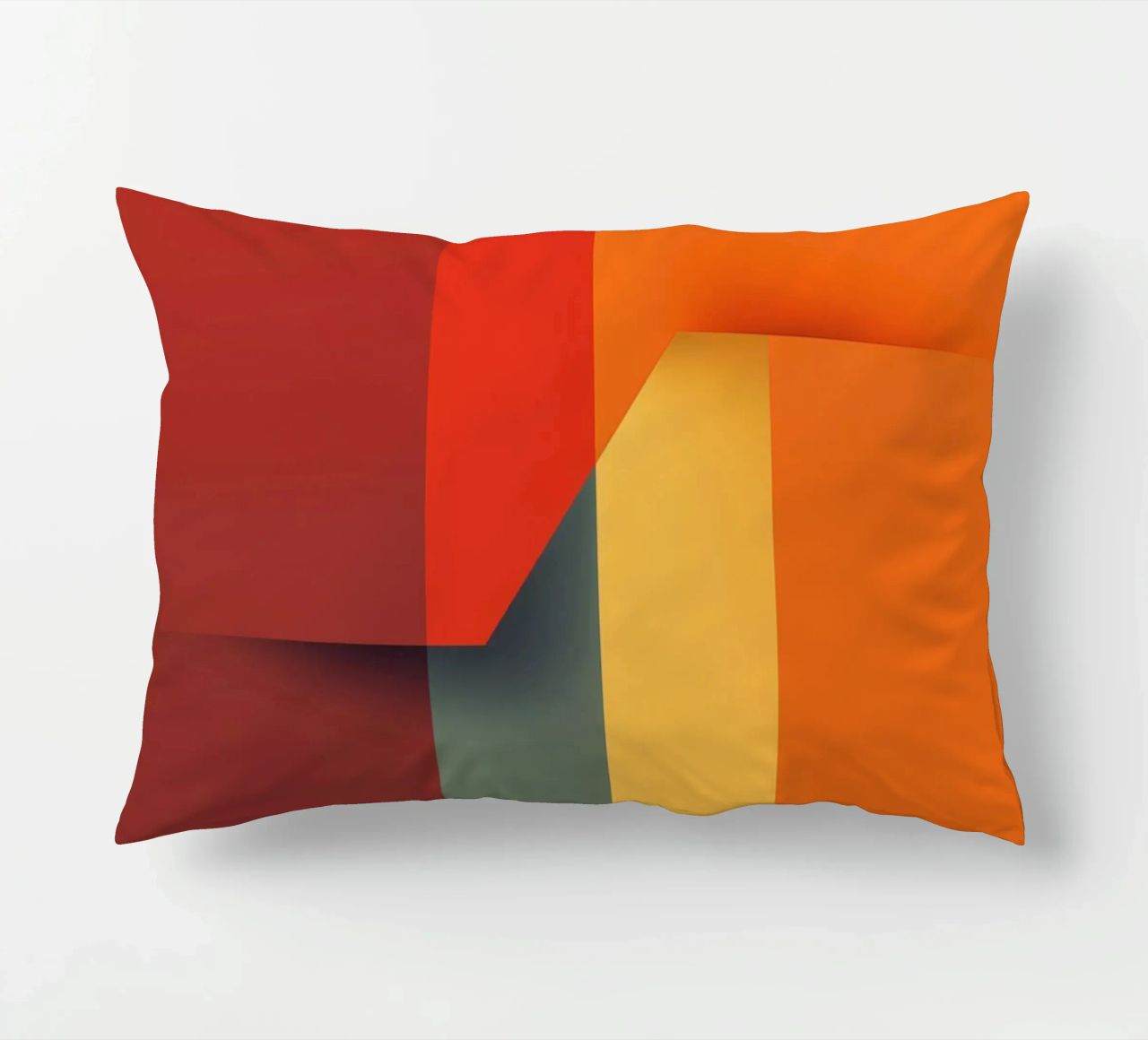 Minimalistic Abstract Retro Poster Cut Design cuscino da Autofocus