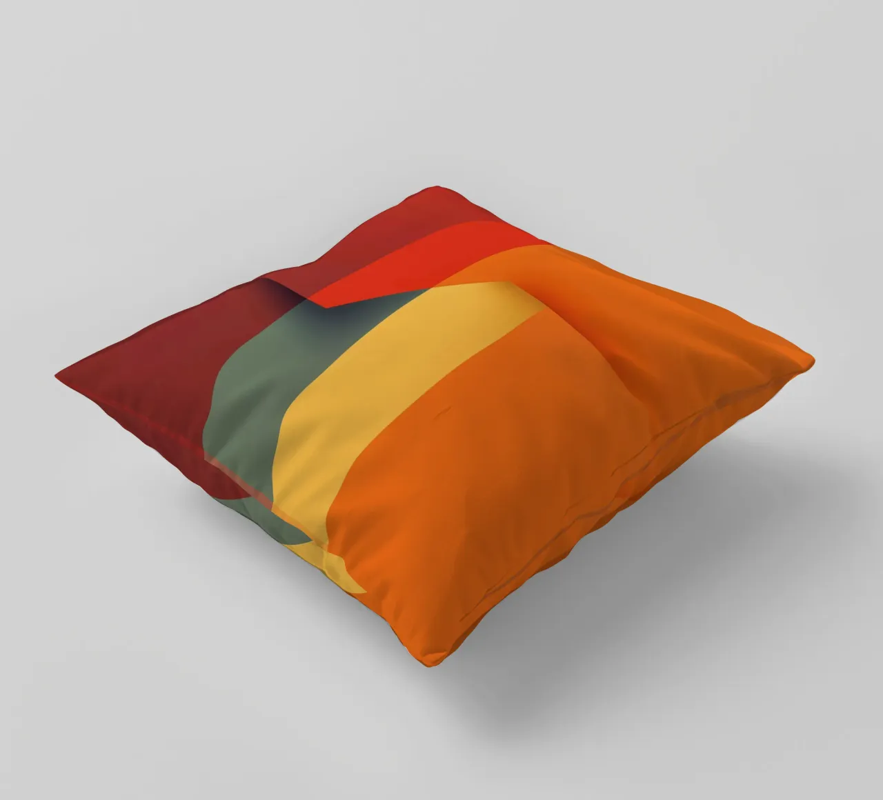 Minimalistic Abstract Retro Poster Cut Design cuscino da Autofocus