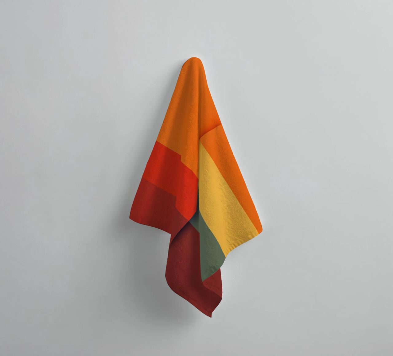Minimalistic Abstract Retro Poster Cut Design towel by Autofocus