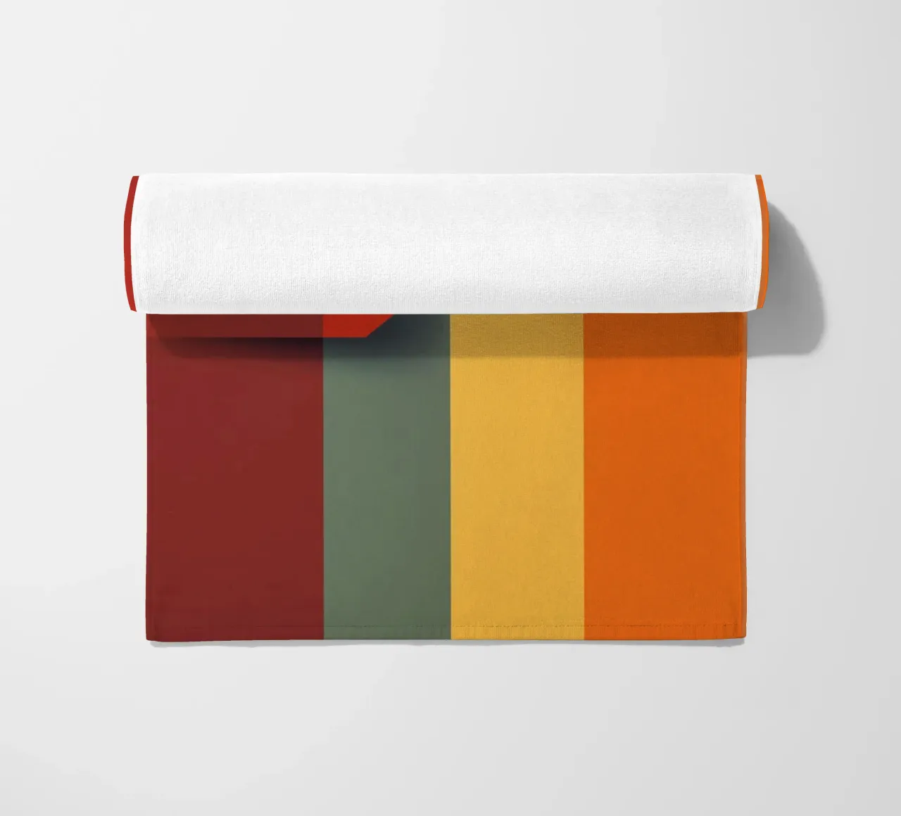 Minimalistic Abstract Retro Poster Cut Design Strandtuch von Autofocus