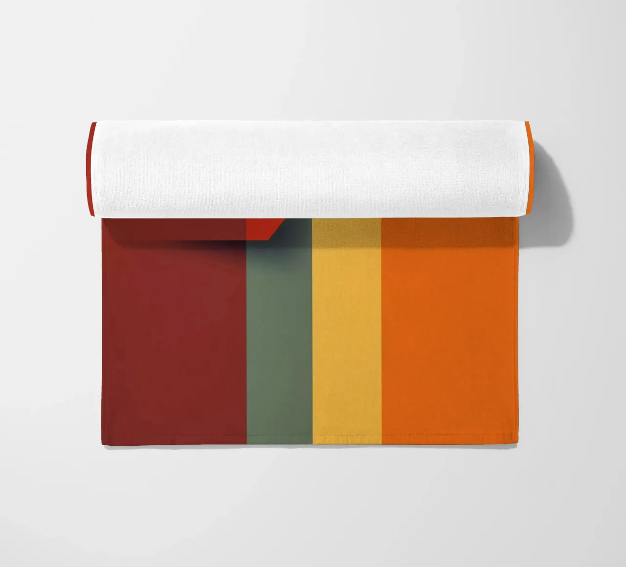 Minimalistic Abstract Retro Poster Cut Design telo mare da Autofocus