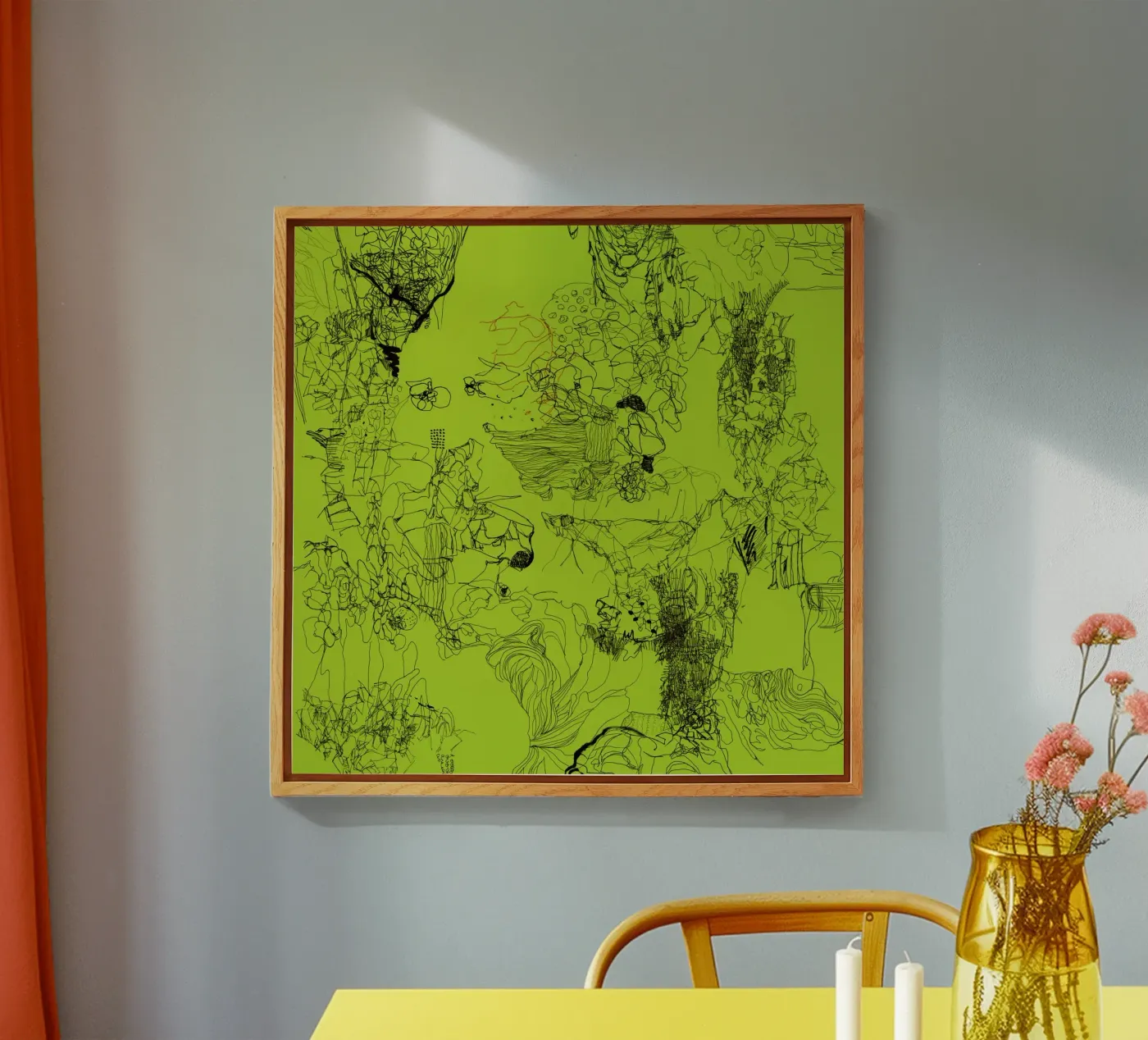 groen acryl van k i m
