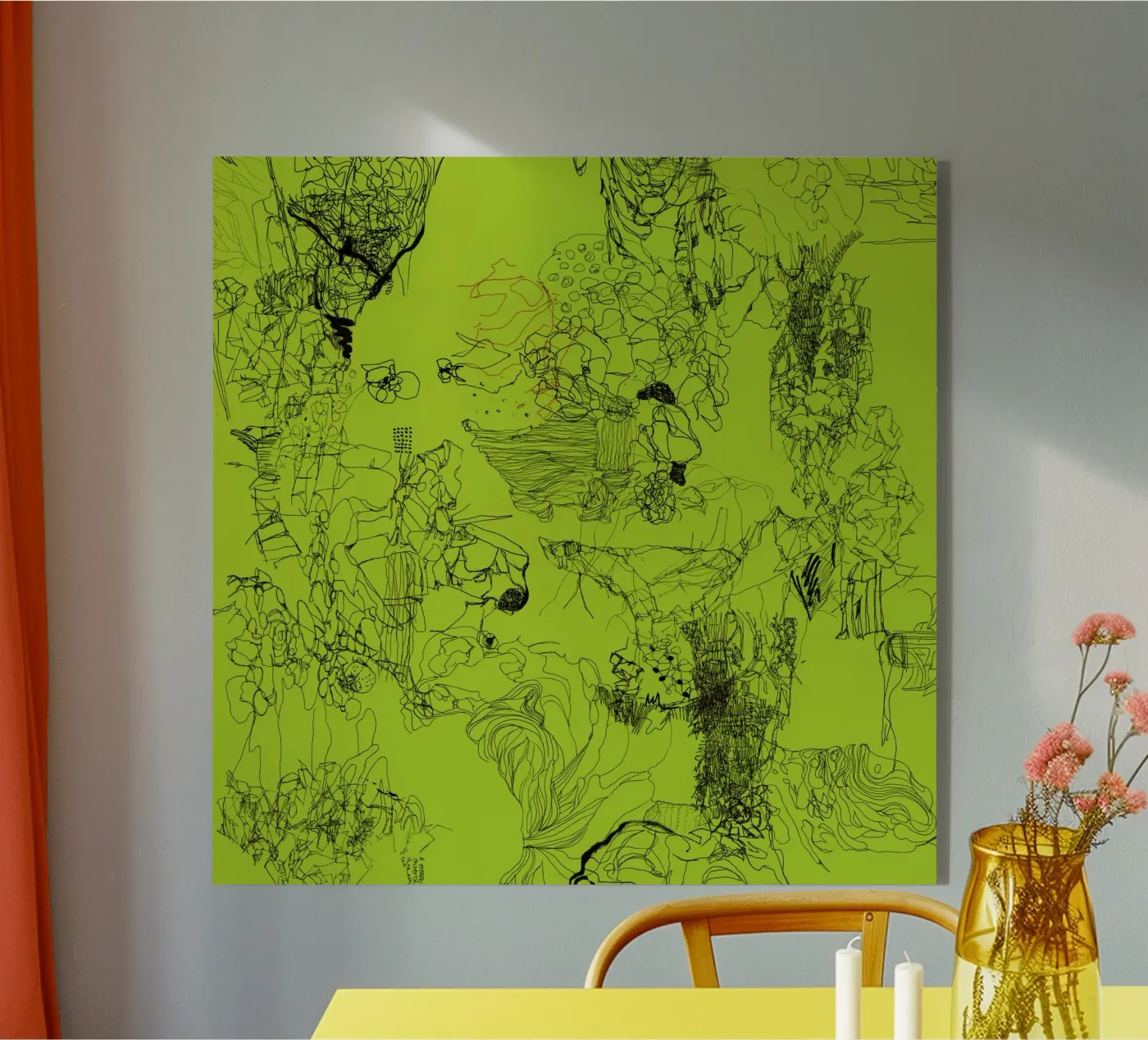 groen acryl van k i m