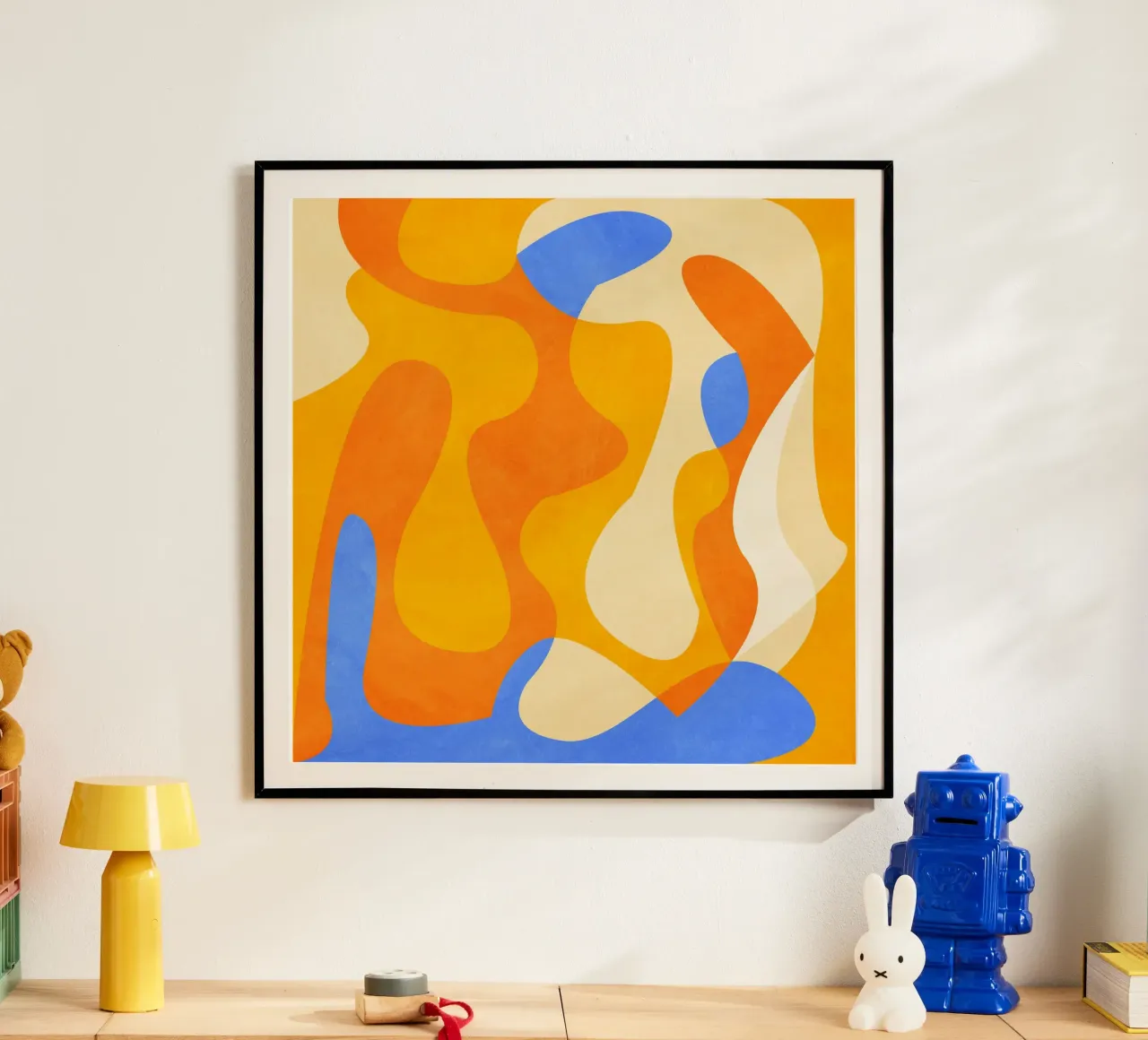 Blue Orange poster da Abstract 888