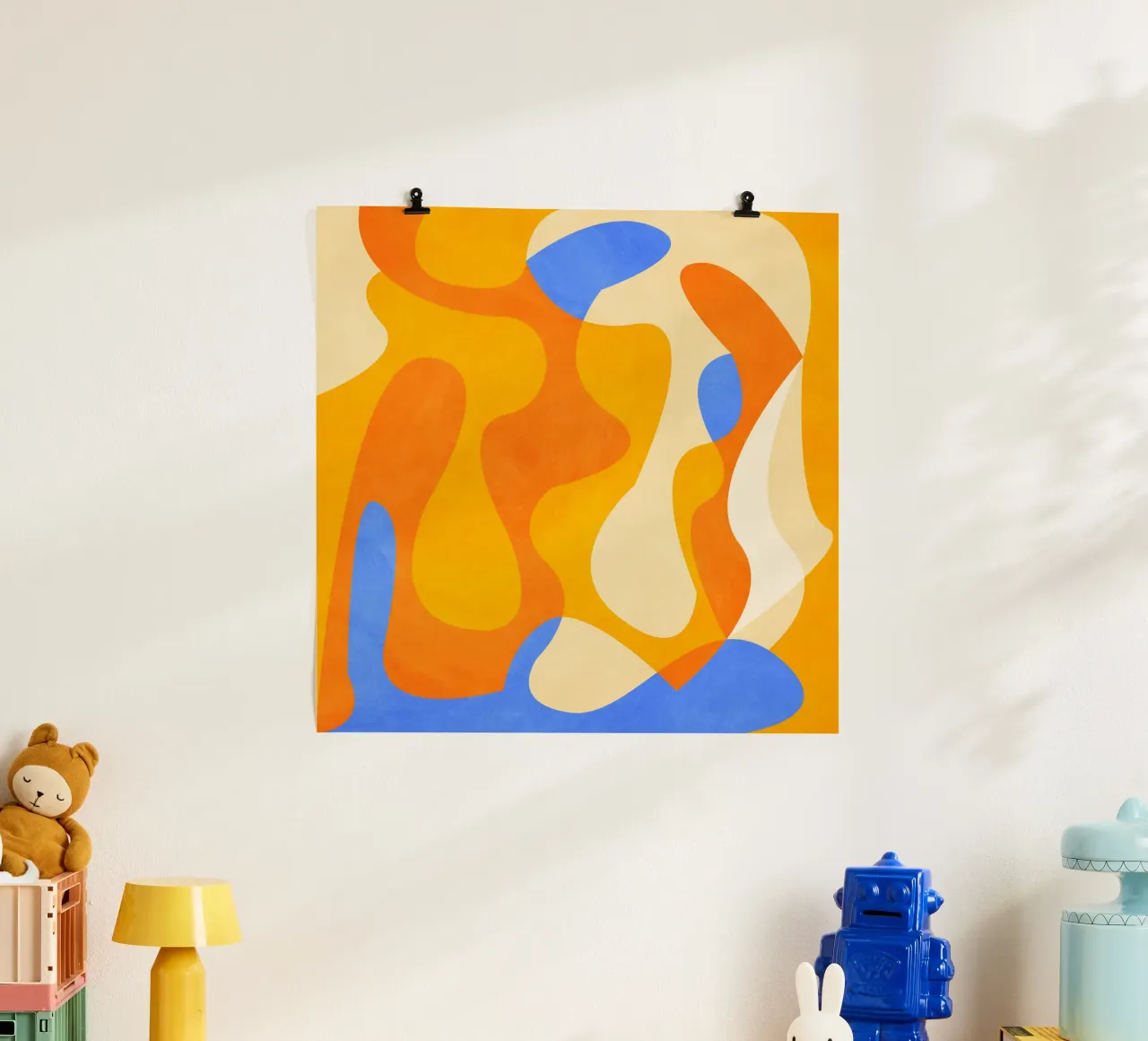 Blue Orange poster da Abstract 888