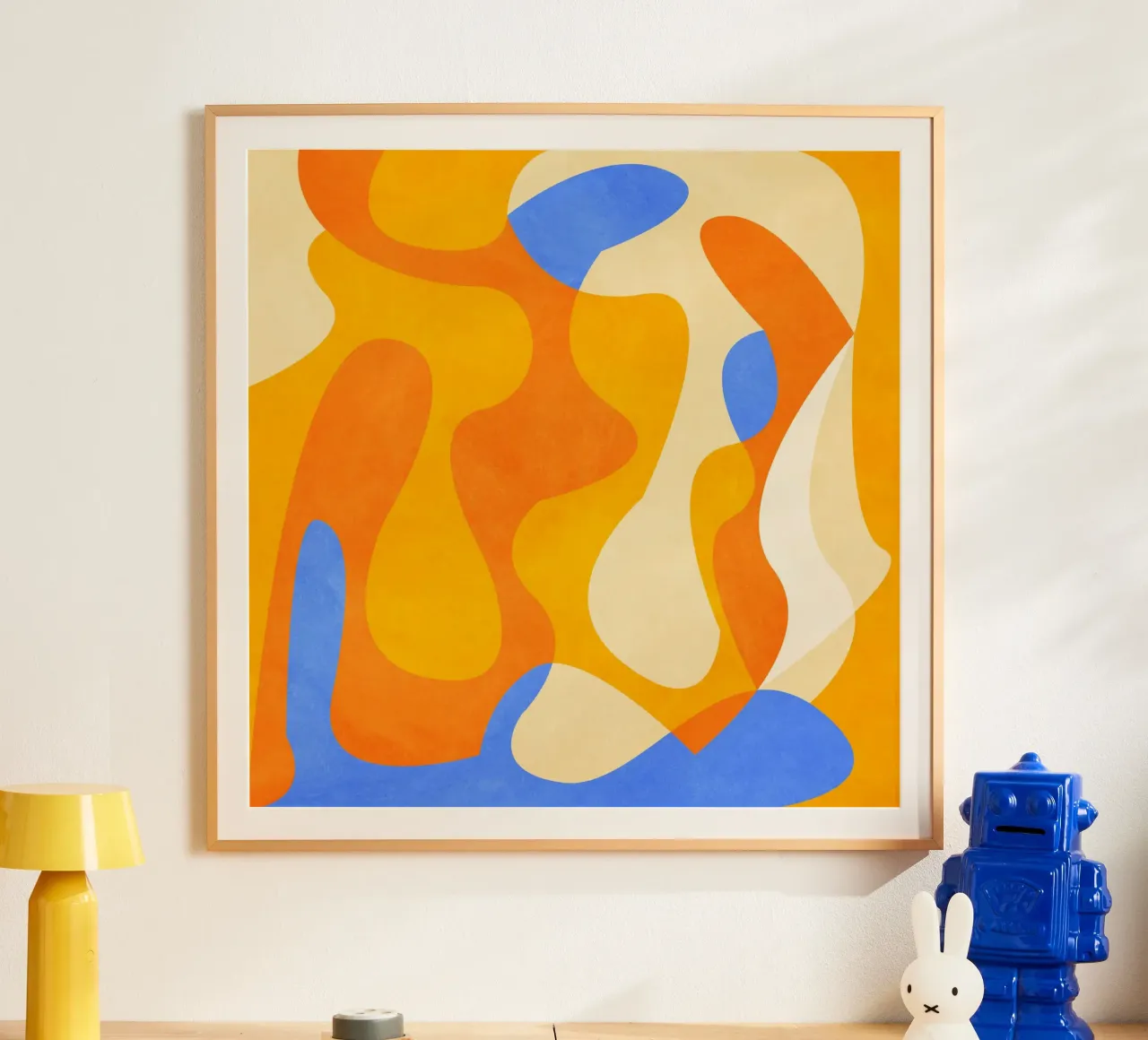 Blue Orange poster da Abstract 888