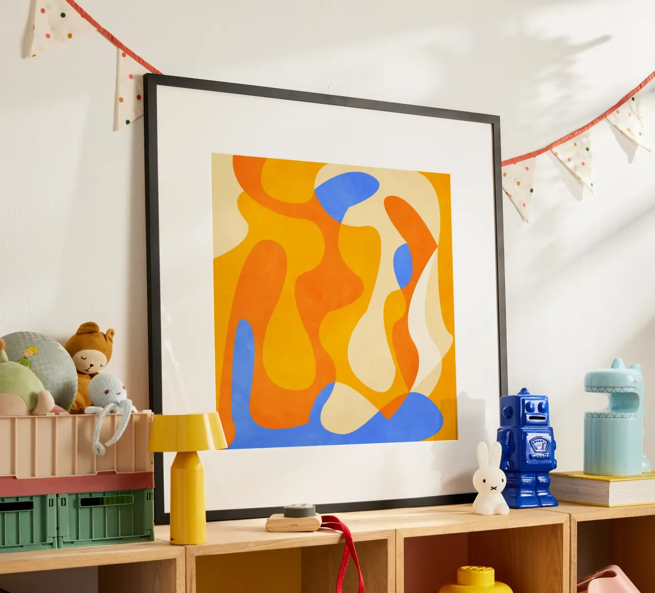 Blue Orange poster da Abstract 888