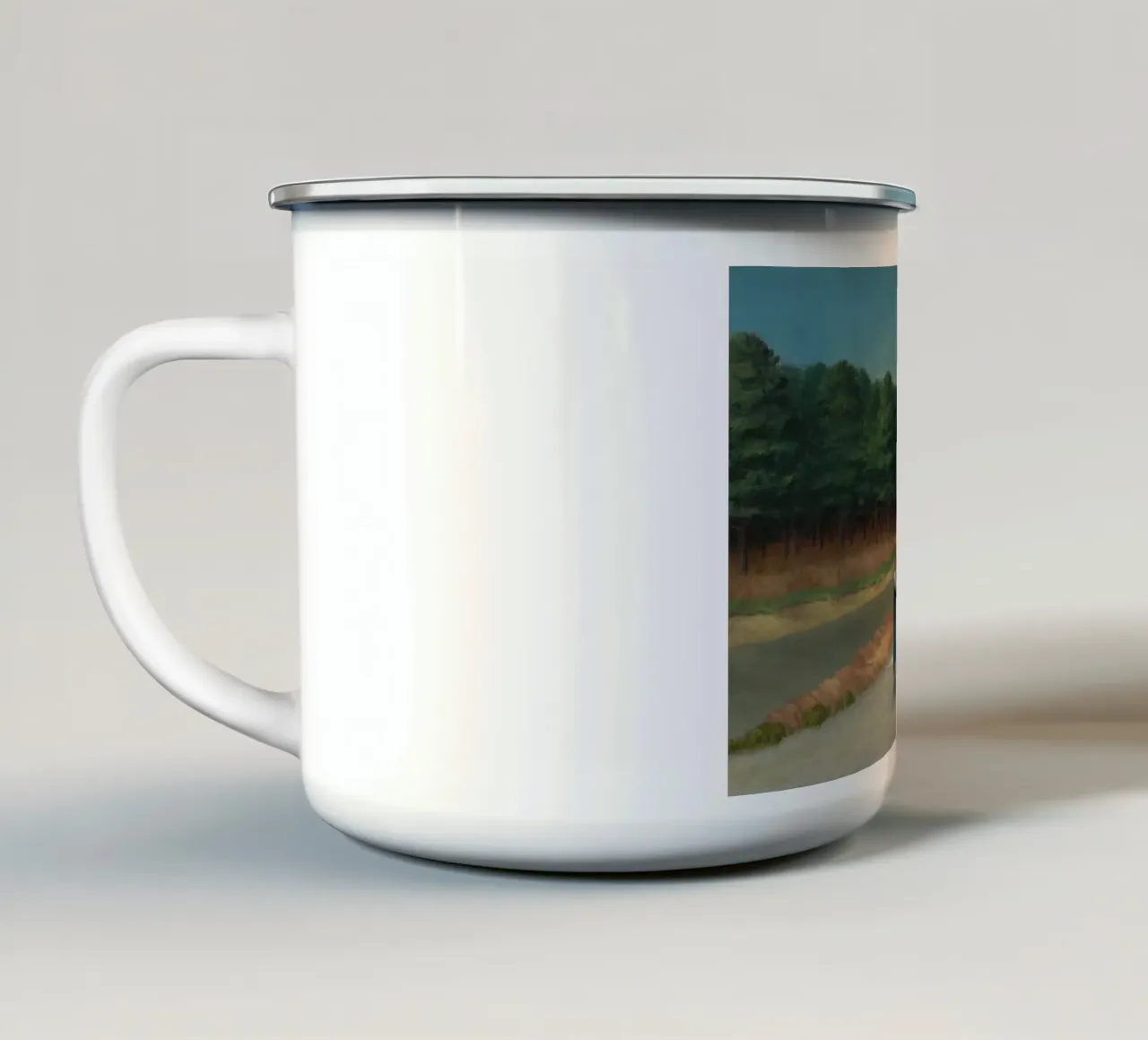 Edward Hopper-Gas tazza in smalto da 100 masterpieces