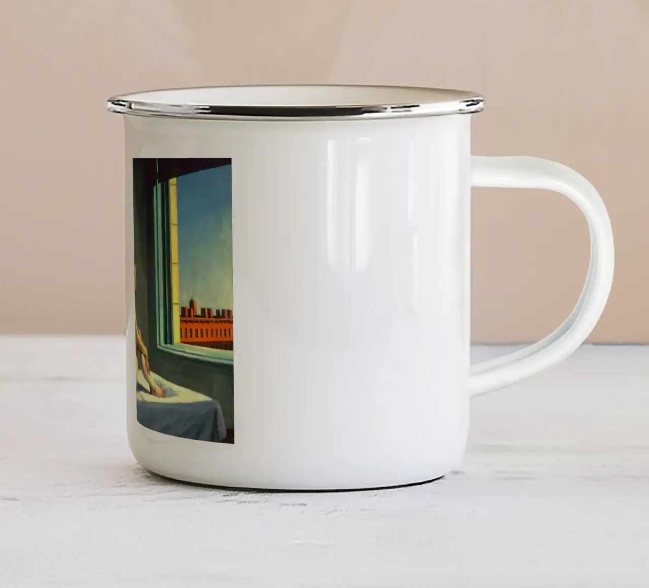 Edward Hopper Sole del mattino tazza in smalto da 100 masterpieces
