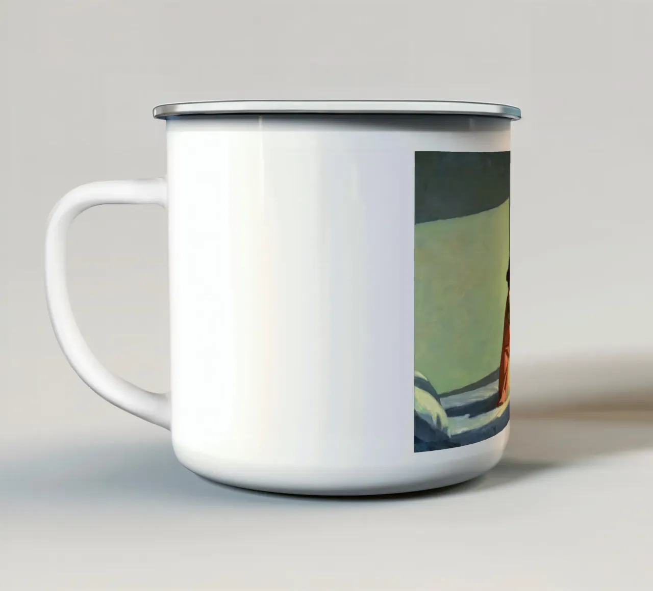 Edward Hopper Sole del mattino tazza in smalto da 100 masterpieces