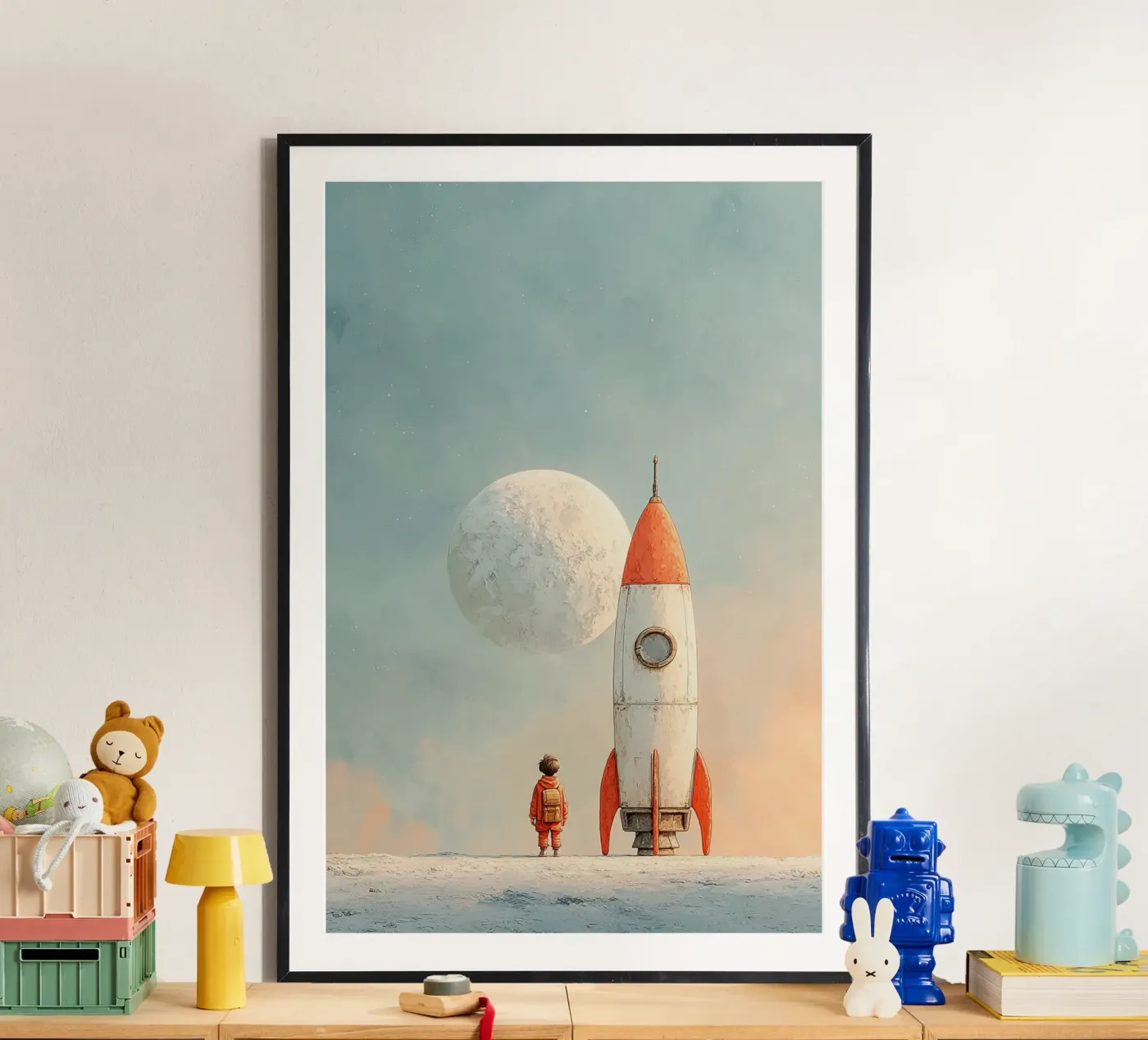 On the Moon poster da wonderfolk