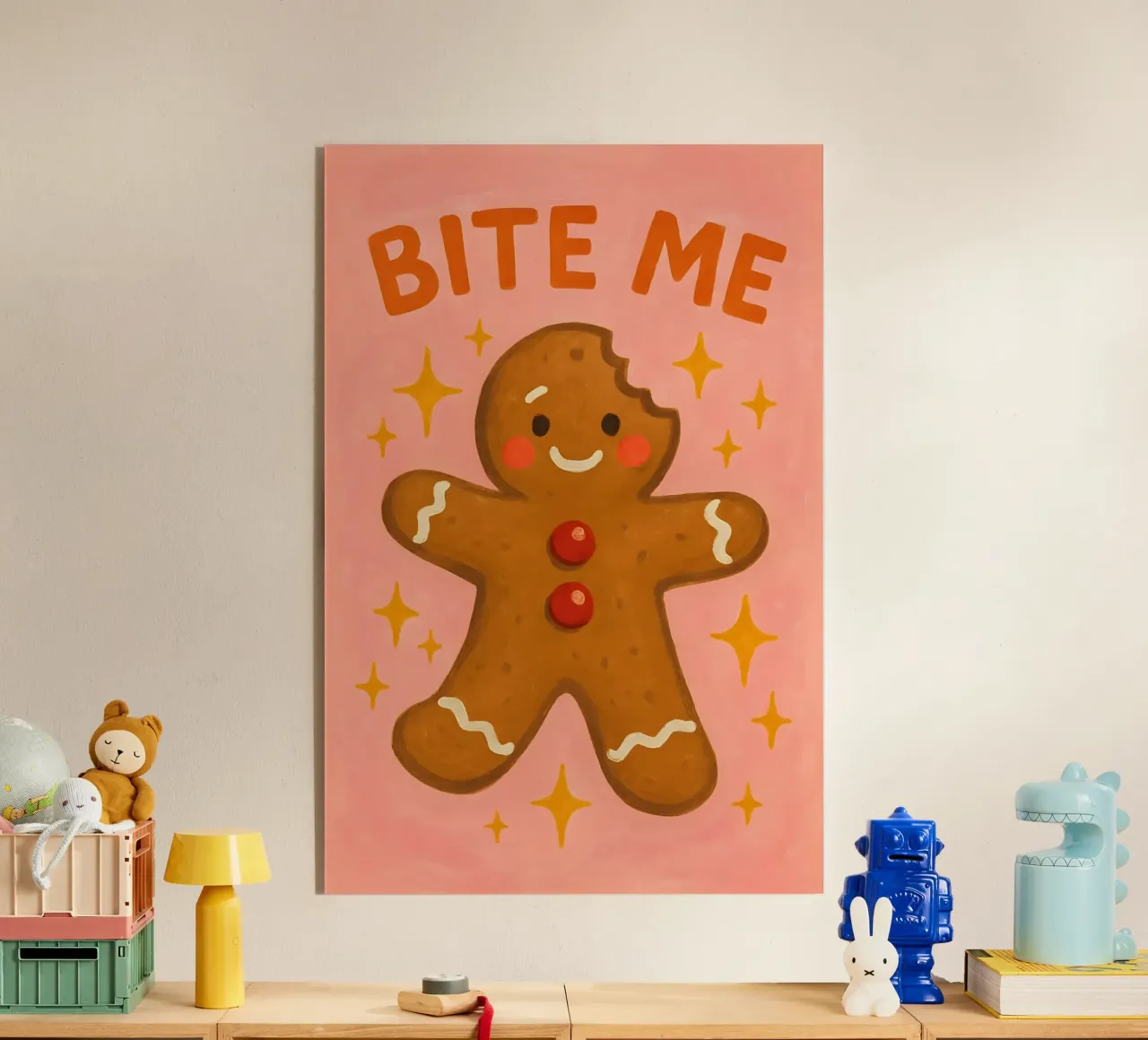 Bite Me Gingerbread plexiglass da Wall of Whispers