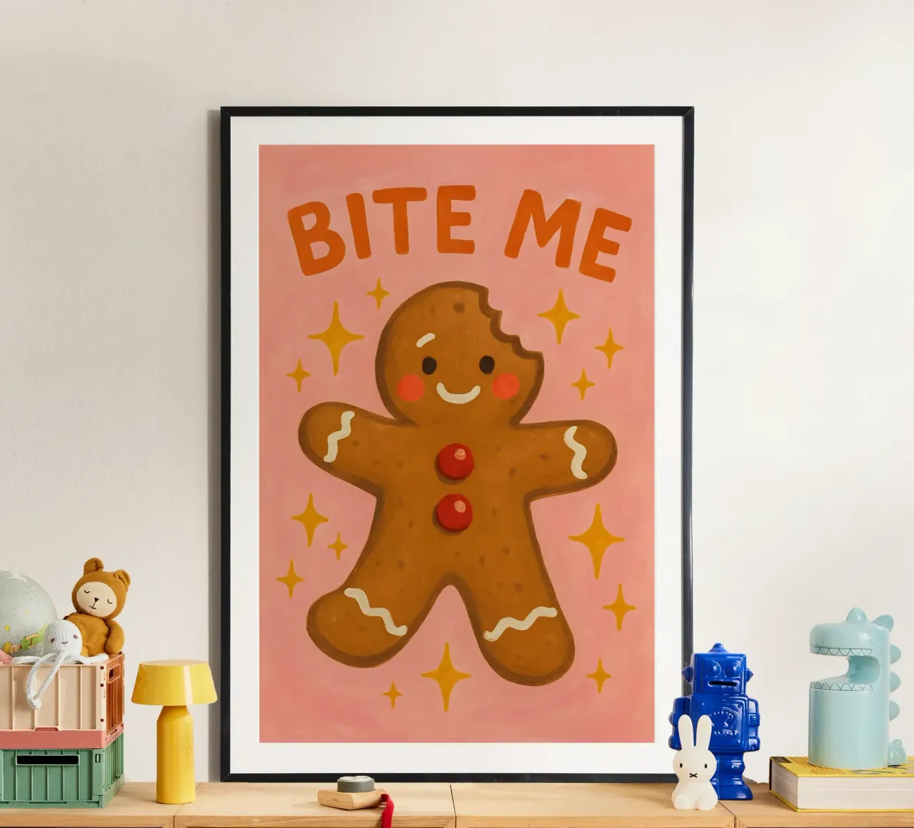 Bite Me Gingerbread poster da Wall of Whispers