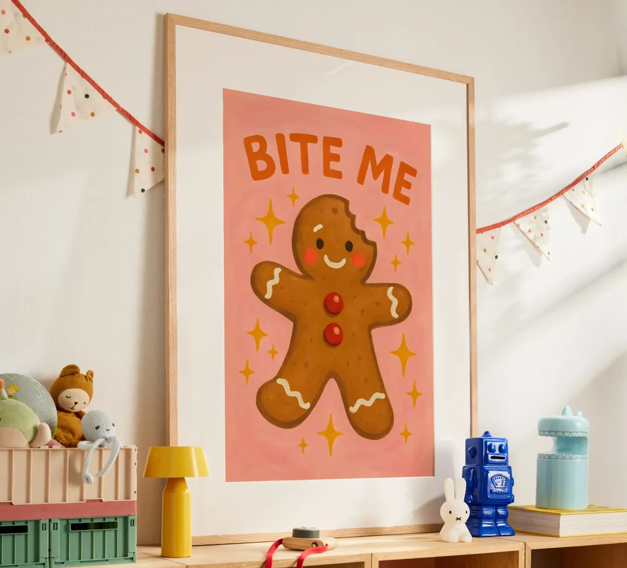 Bite Me Gingerbread poster da Wall of Whispers