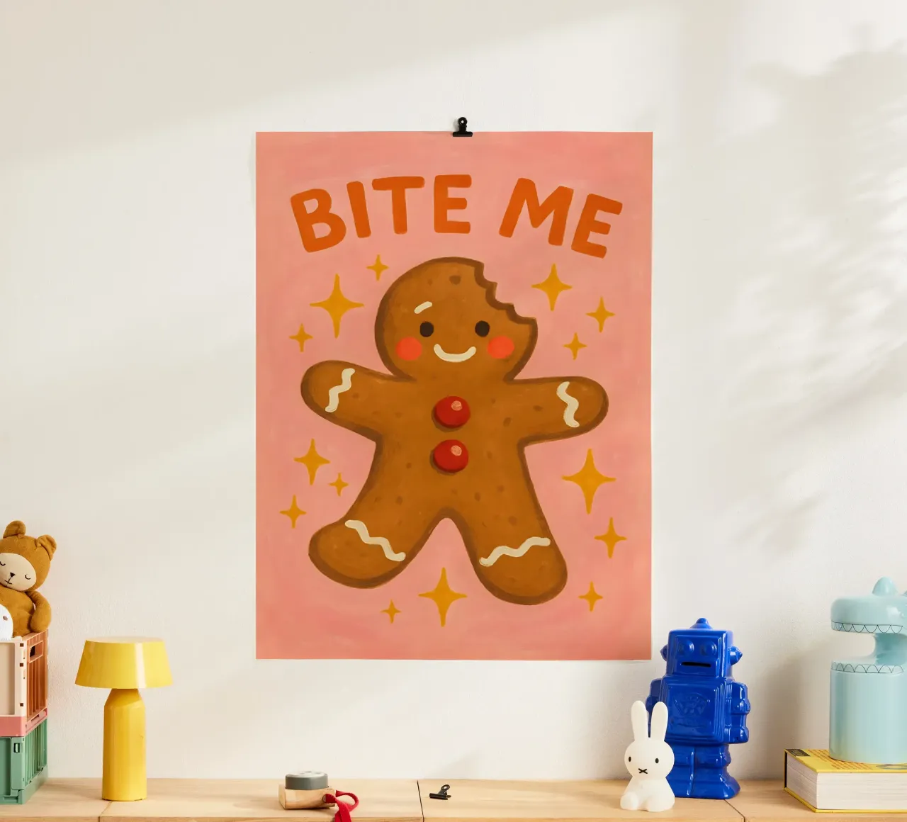 Bite Me Gingerbread poster da Wall of Whispers