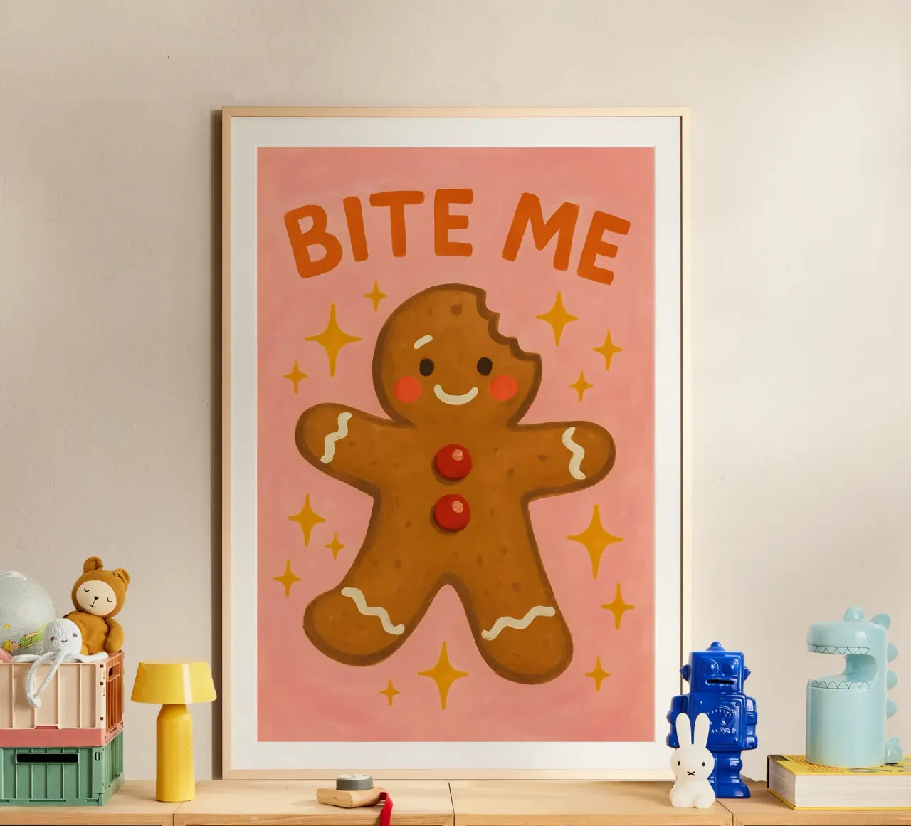 Bite Me Gingerbread poster da Wall of Whispers