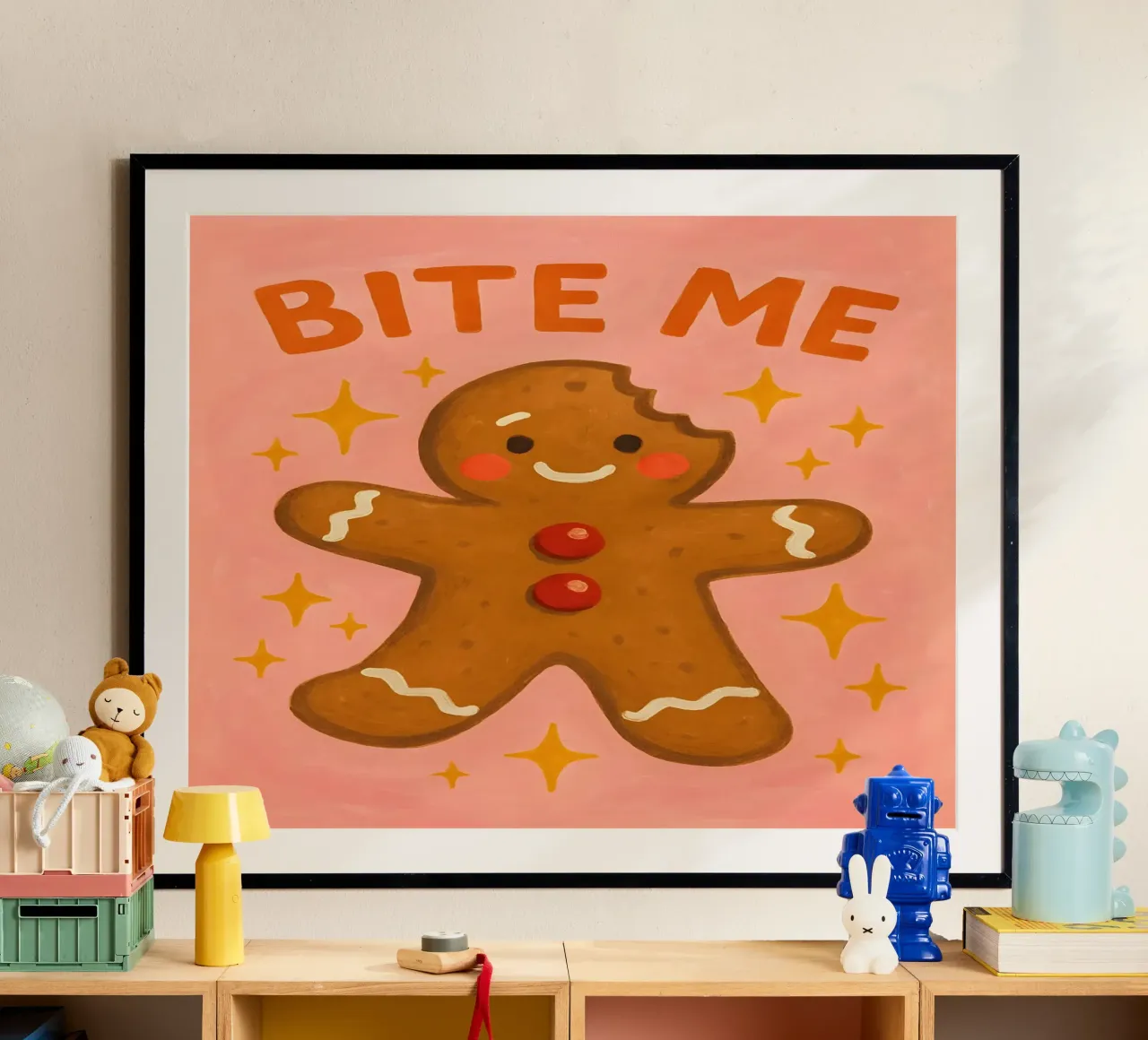 Bite Me Gingerbread poster da Wall of Whispers