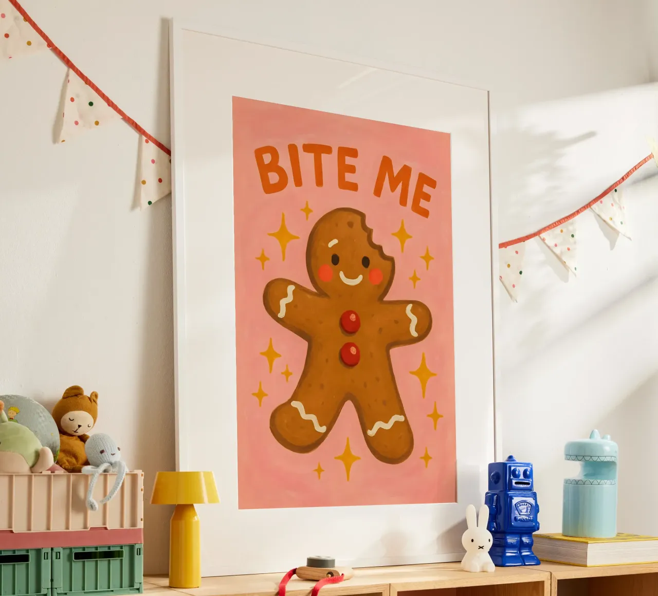 Bite Me Gingerbread poster da Wall of Whispers