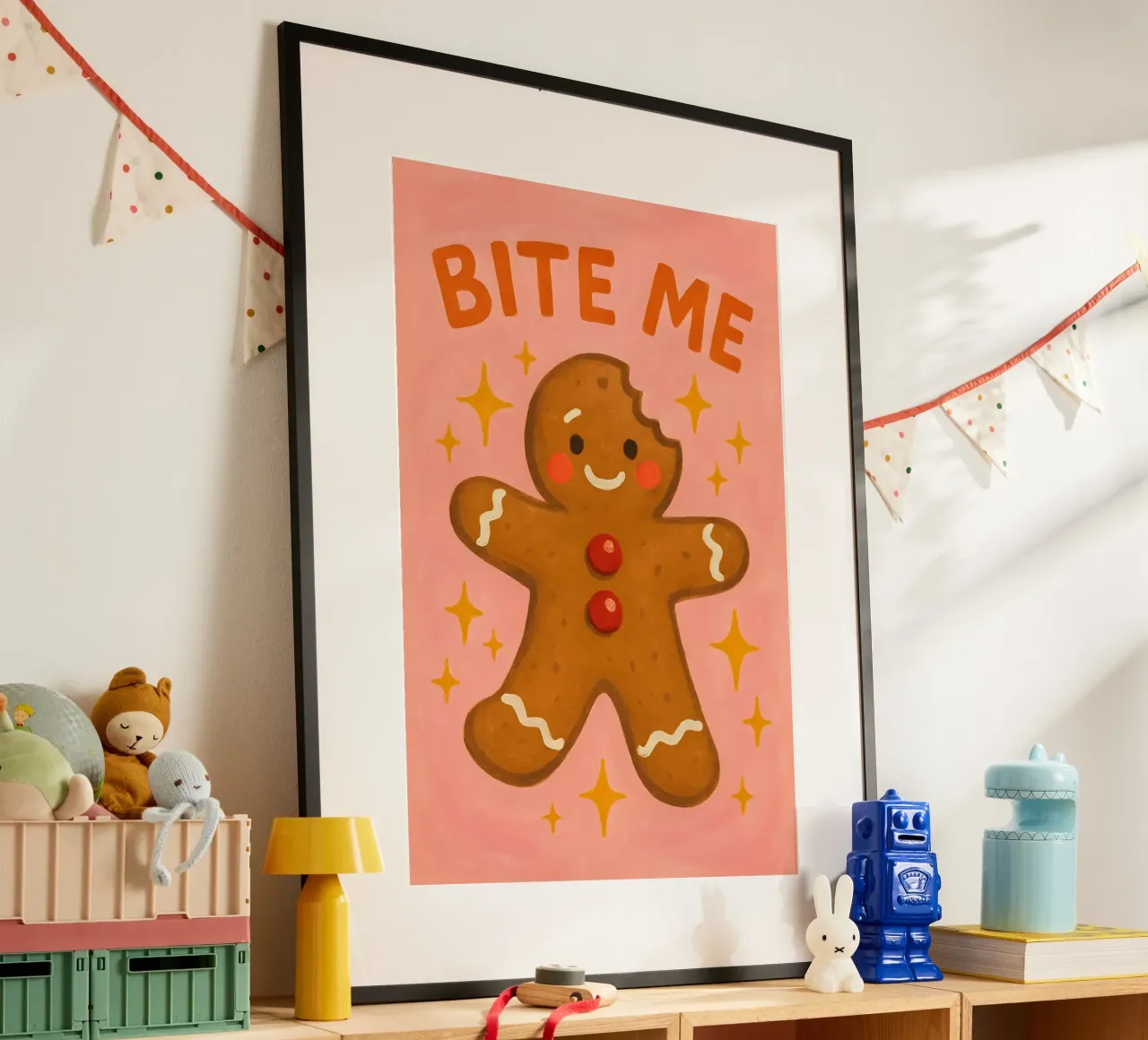 Bite Me Gingerbread poster da Wall of Whispers