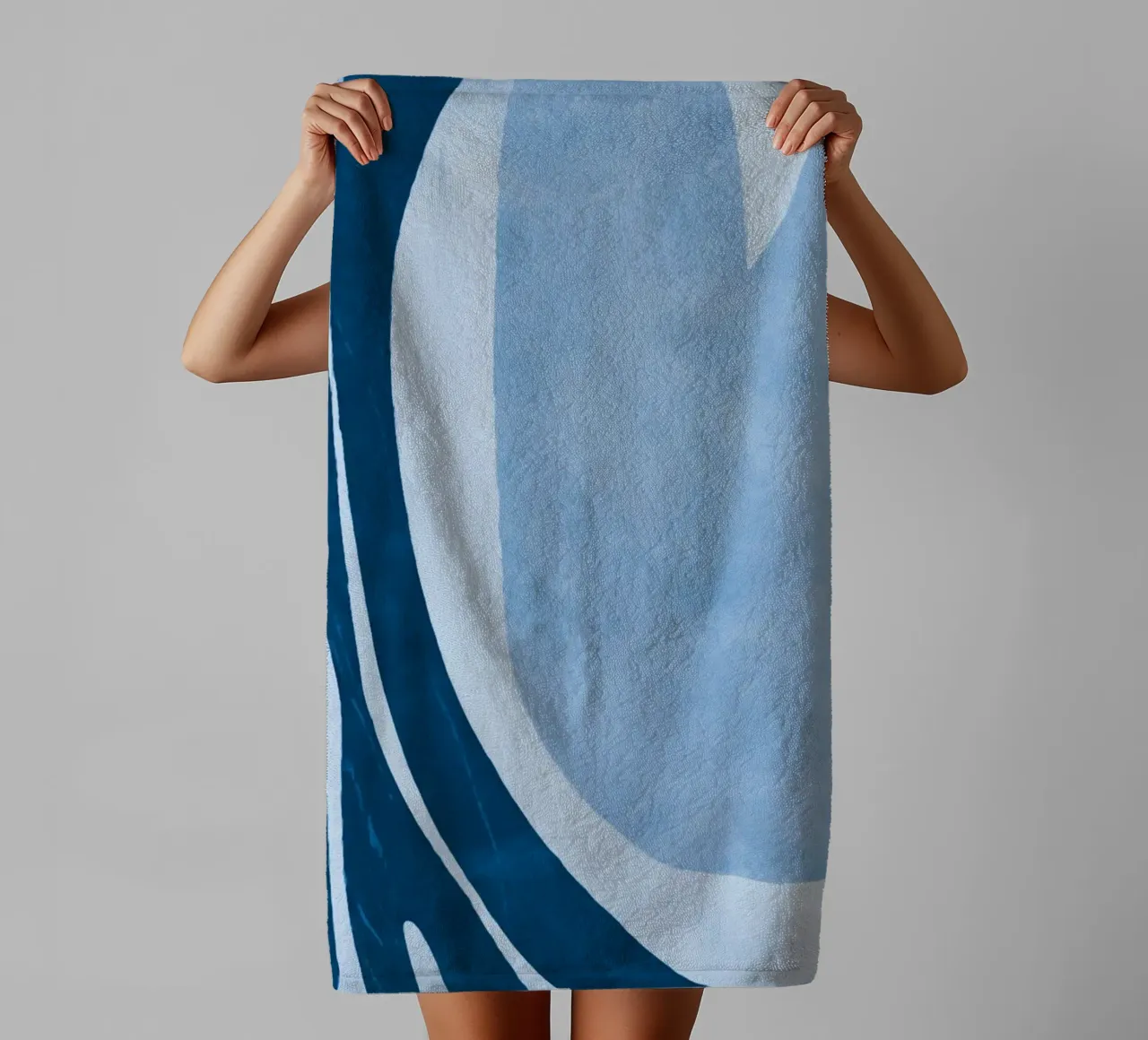 Forme contemporanee e forme blu asciugamano da bagno da Andrea Haase Modern Home