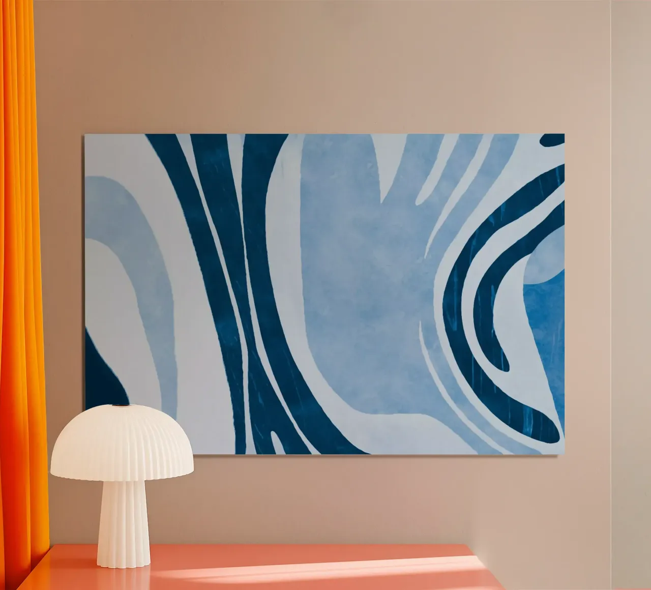 Forme contemporanee e forme blu carta hahnemühle da Andrea Haase Modern Home