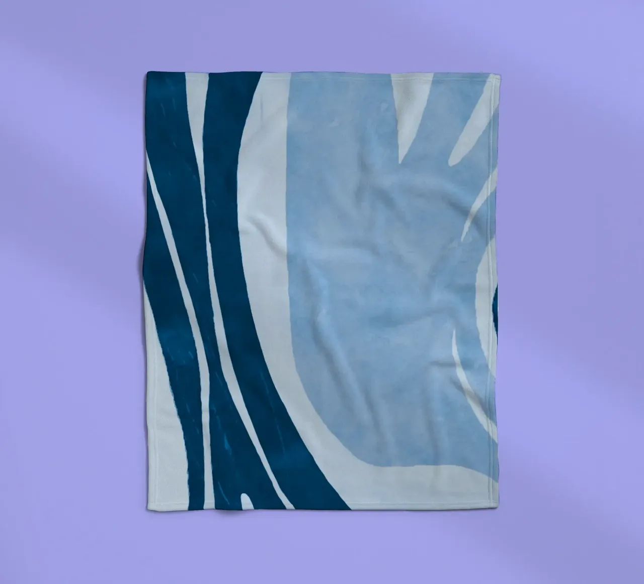 Forme contemporanee e forme blu coperta in pile da Andrea Haase Modern Home