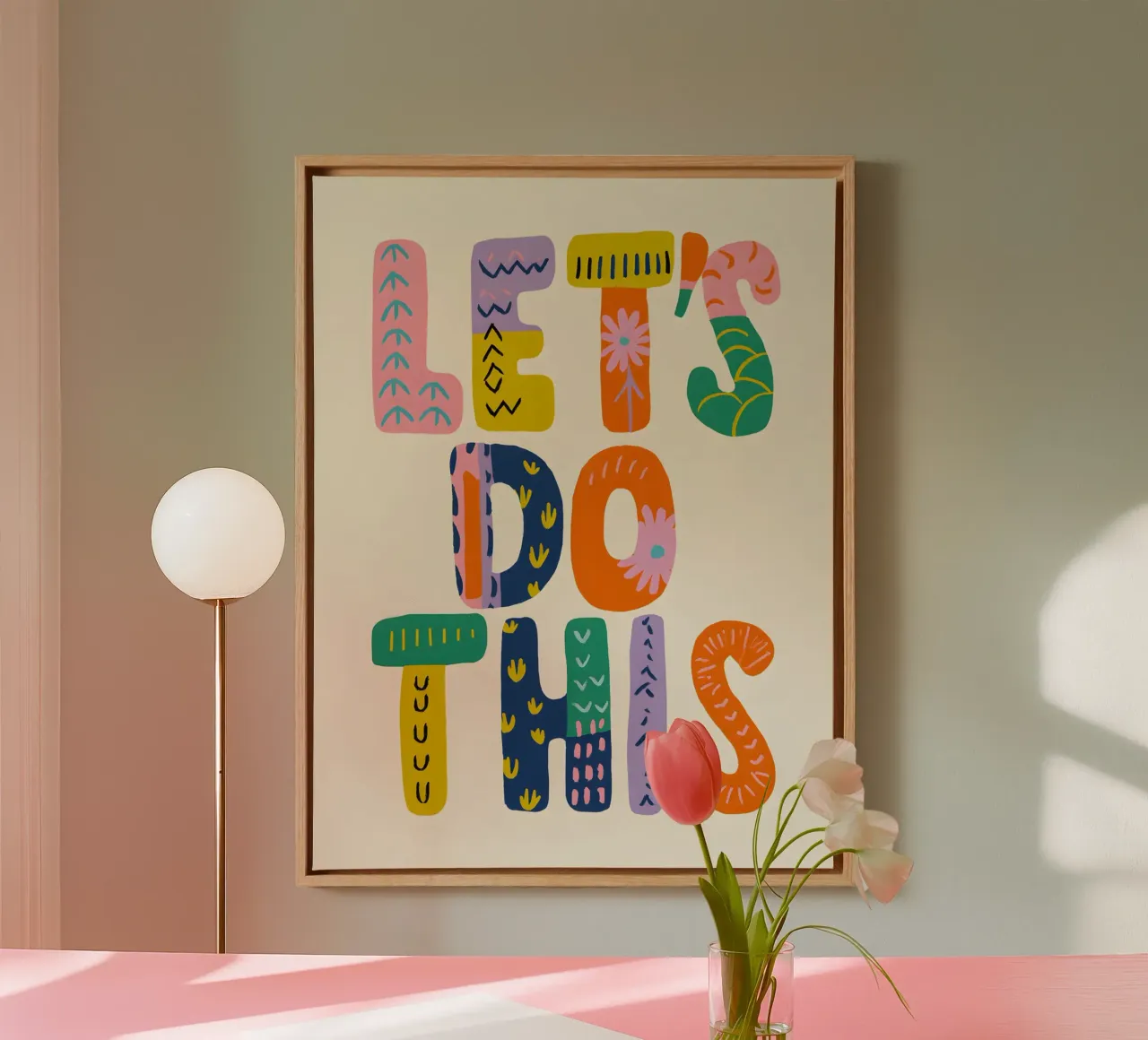 Let’s Do This canvas by Wall of Whispers