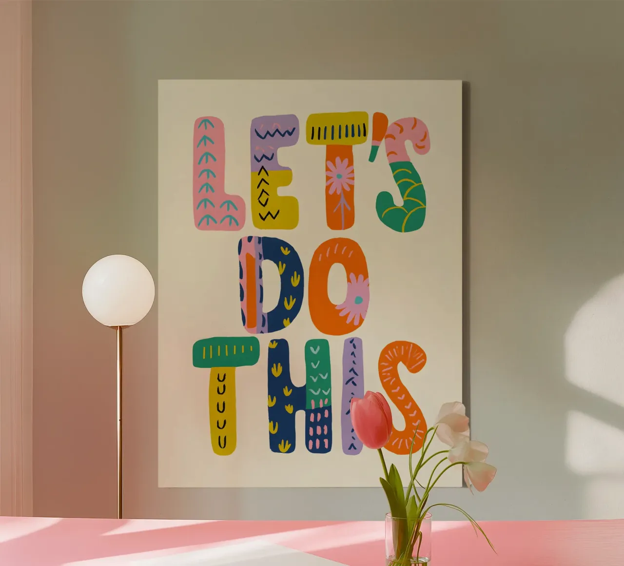Let’s Do This canvas by Wall of Whispers