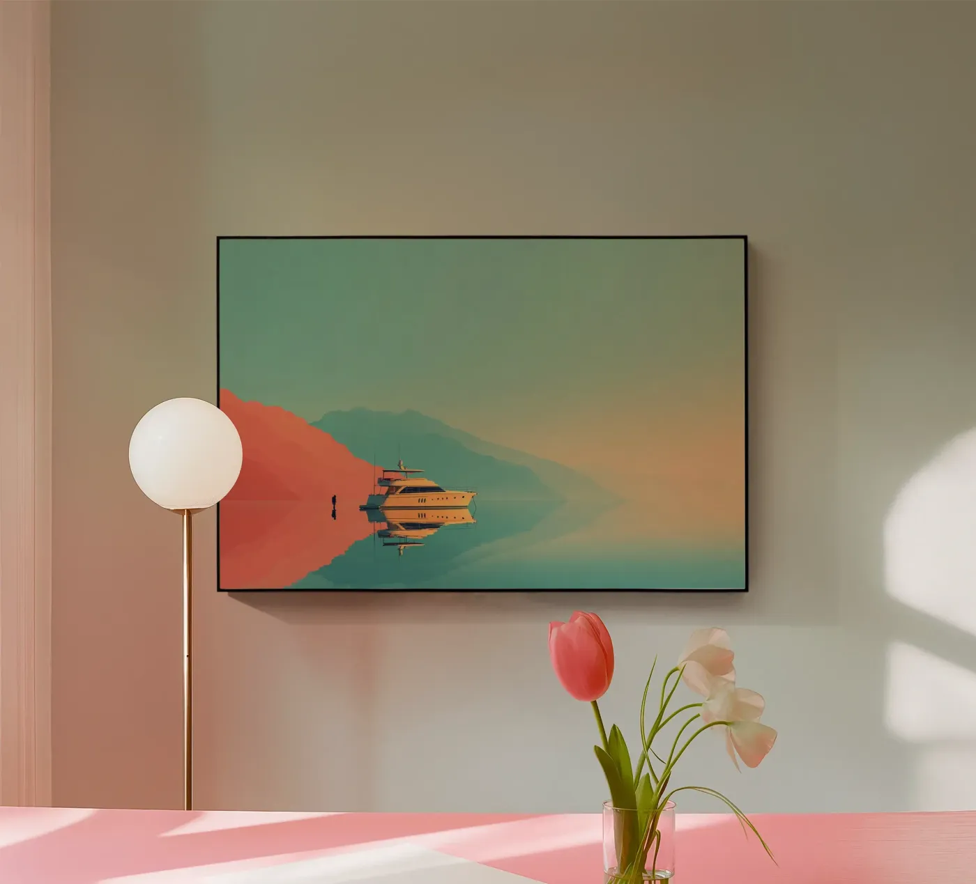 Sunset Drift plexiglas de Tinyverse Studio