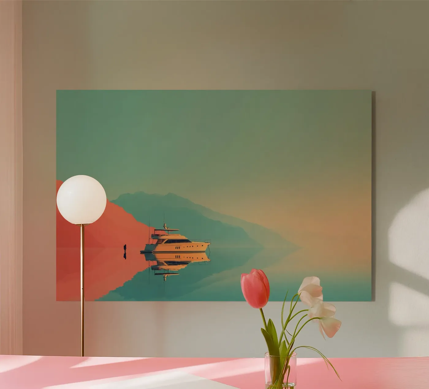 Sunset Drift plexiglas de Tinyverse Studio