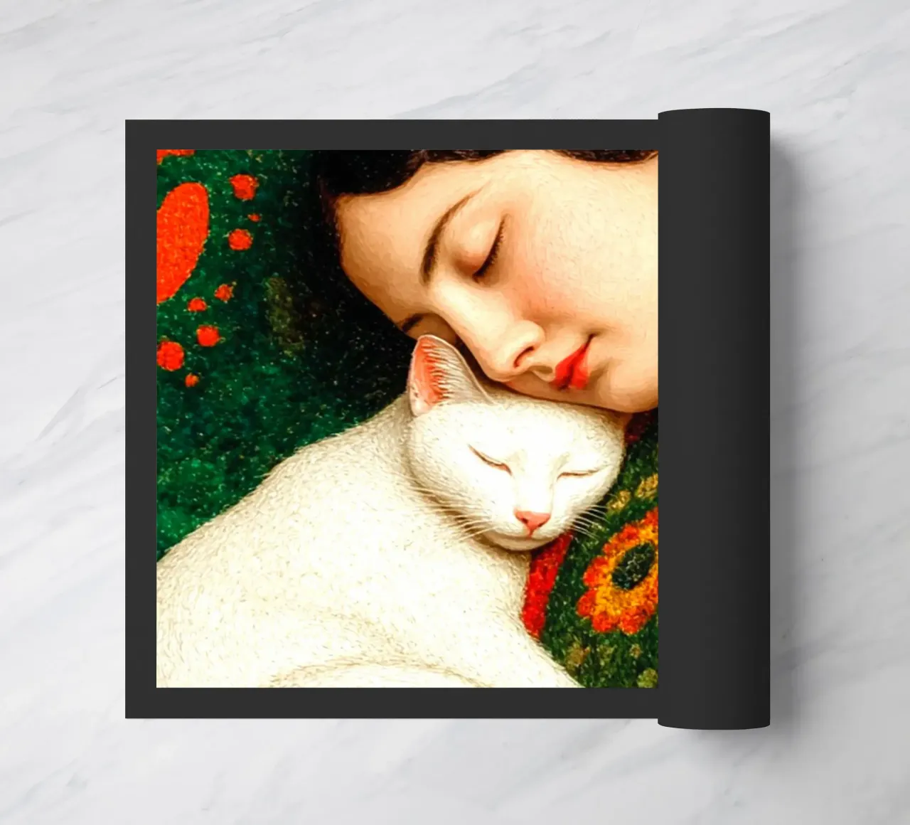 Amore per i gatti zerbino da Puschkinowa