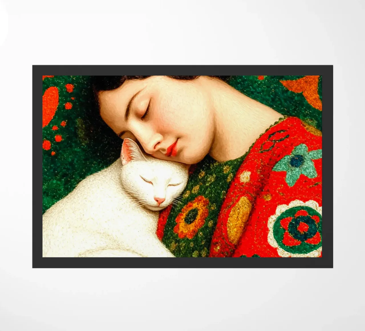 Amore per i gatti zerbino da Puschkinowa