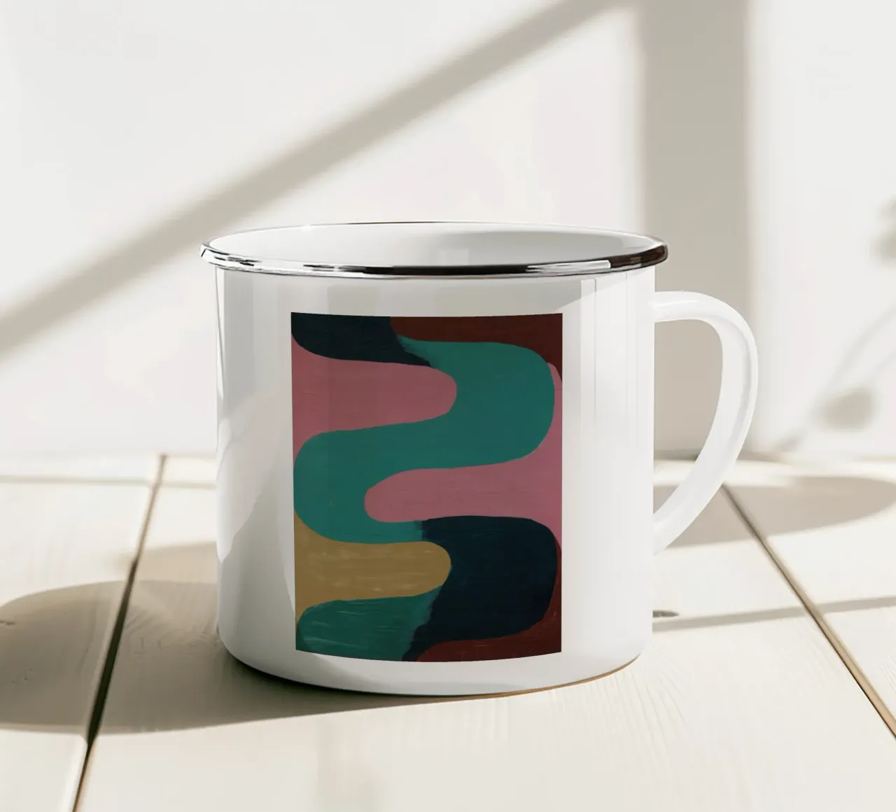 In movimento I tazza in smalto da M.A.Z.U.N.