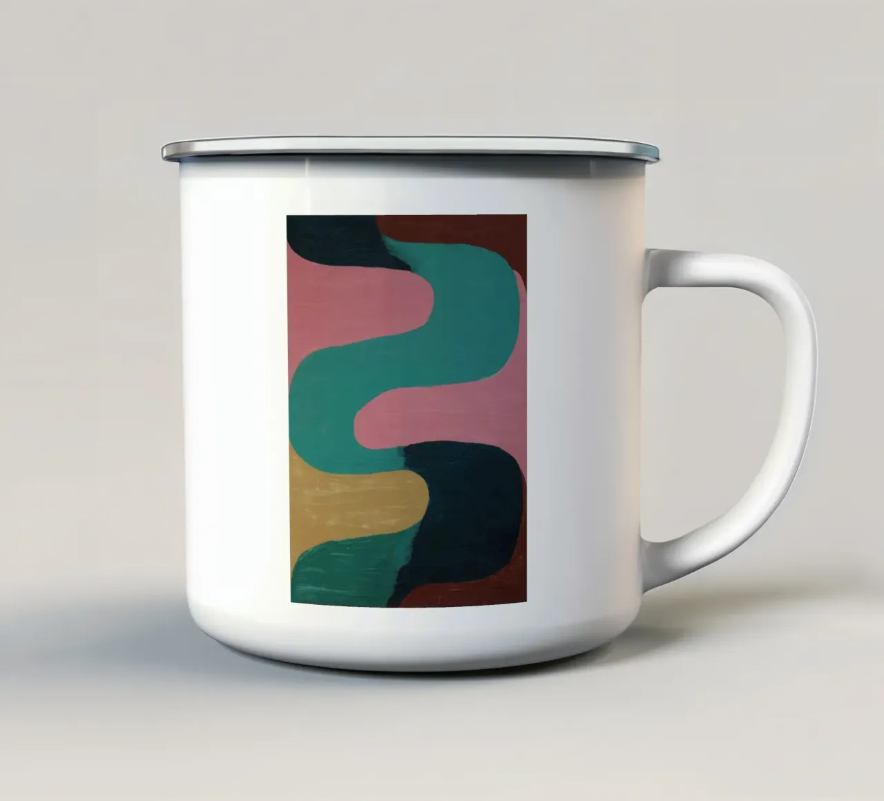 In movimento I tazza in smalto da M.A.Z.U.N.