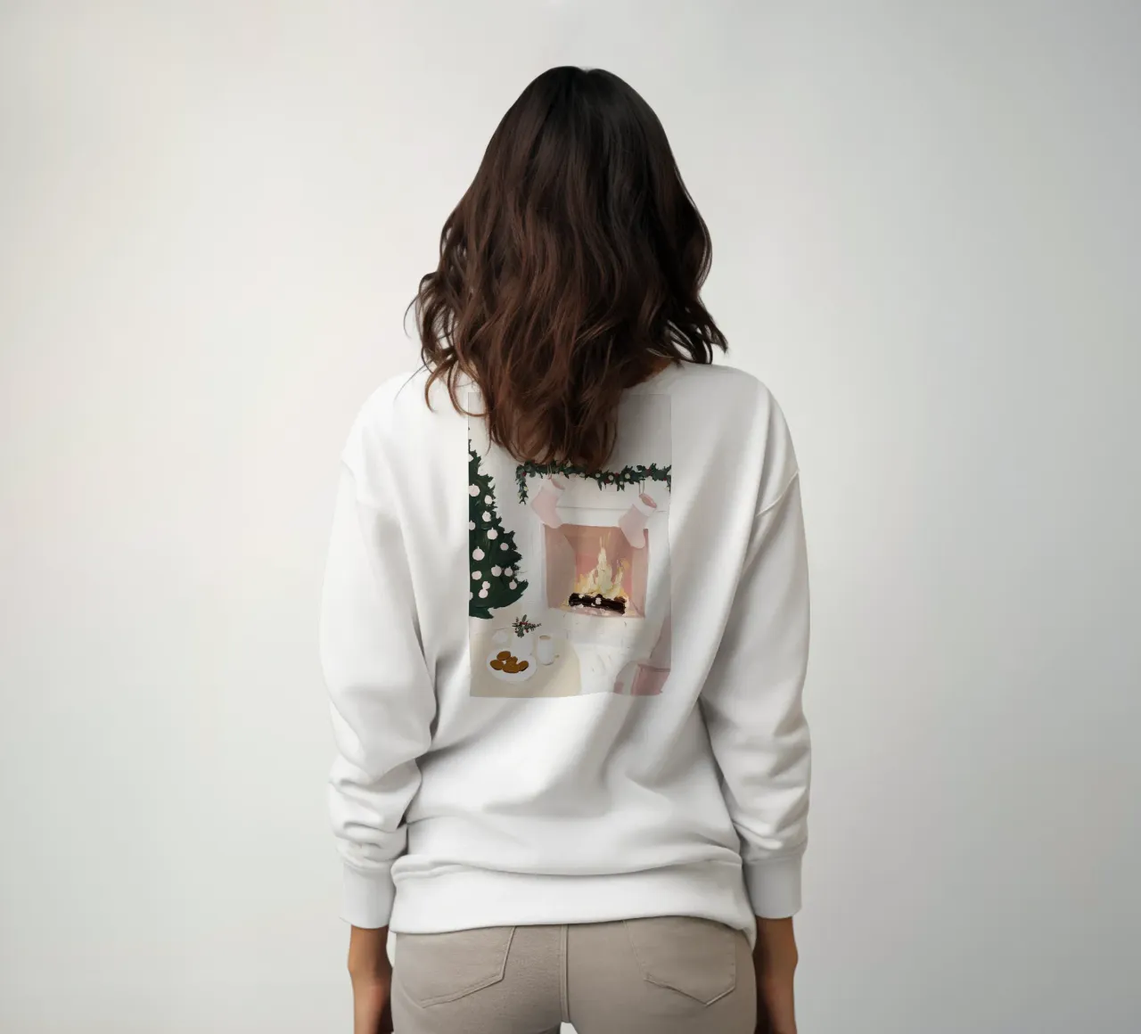 Fuoco di Natale, Notte di Natale, Albero di Natale felpa da Little Lila