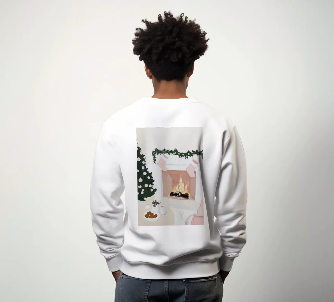 Fuoco di Natale, Notte di Natale, Albero di Natale felpa da Little Lila