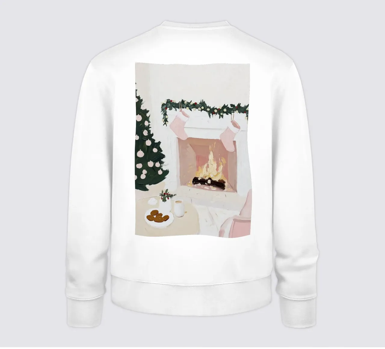 Fuoco di Natale, Notte di Natale, Albero di Natale felpa da Little Lila