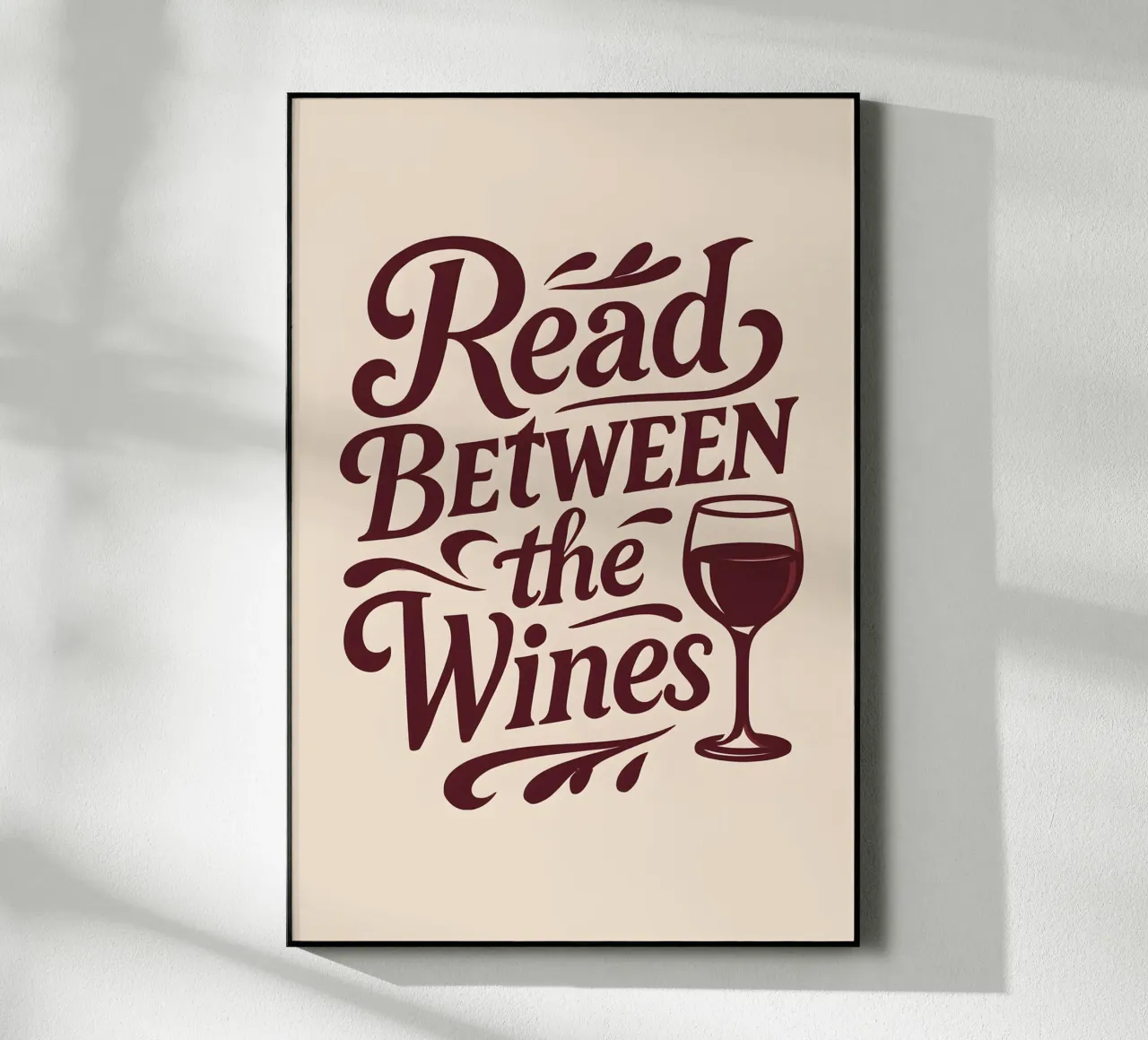 Read Between The Wines plexiglass da Wall of Whispers