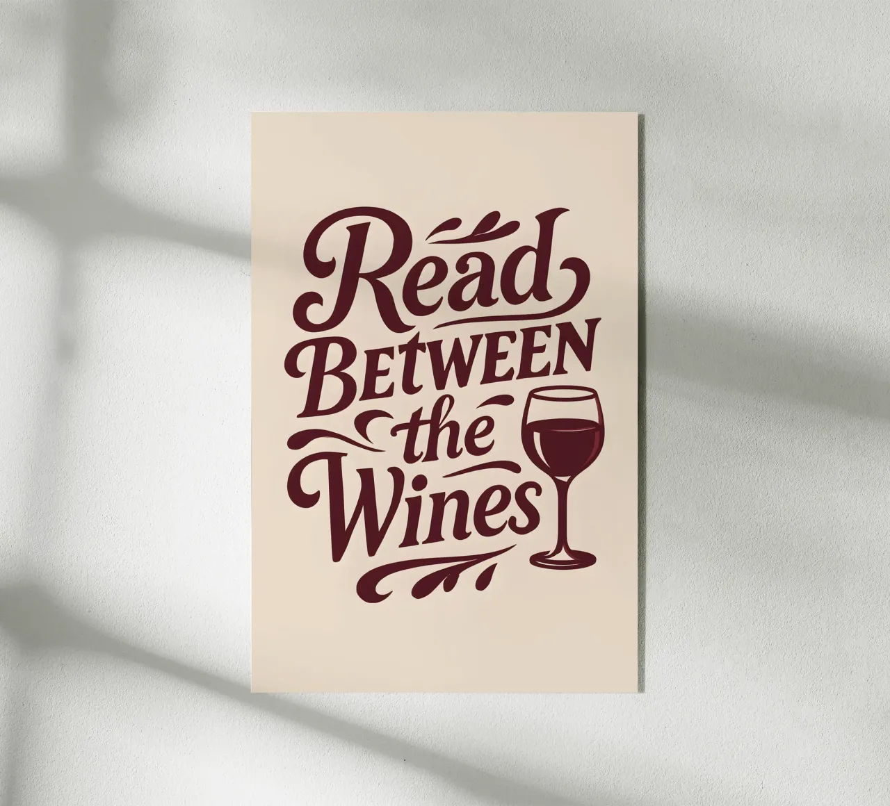 Read Between The Wines plexiglass da Wall of Whispers