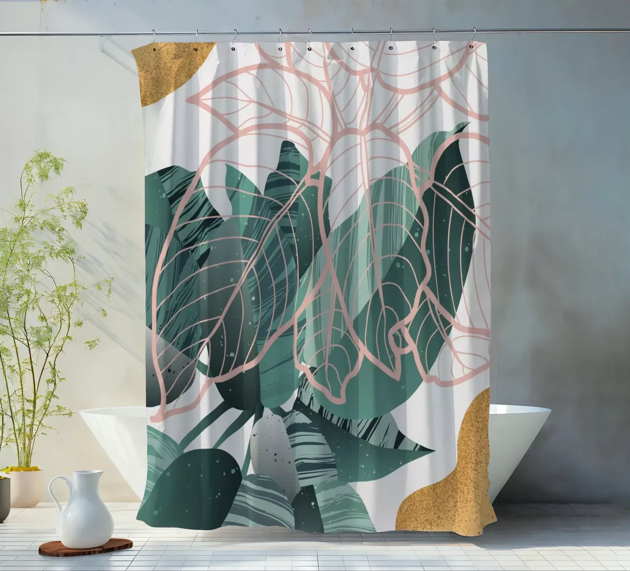 Floral Brazil 03 shower curtain by Rafa Gomes