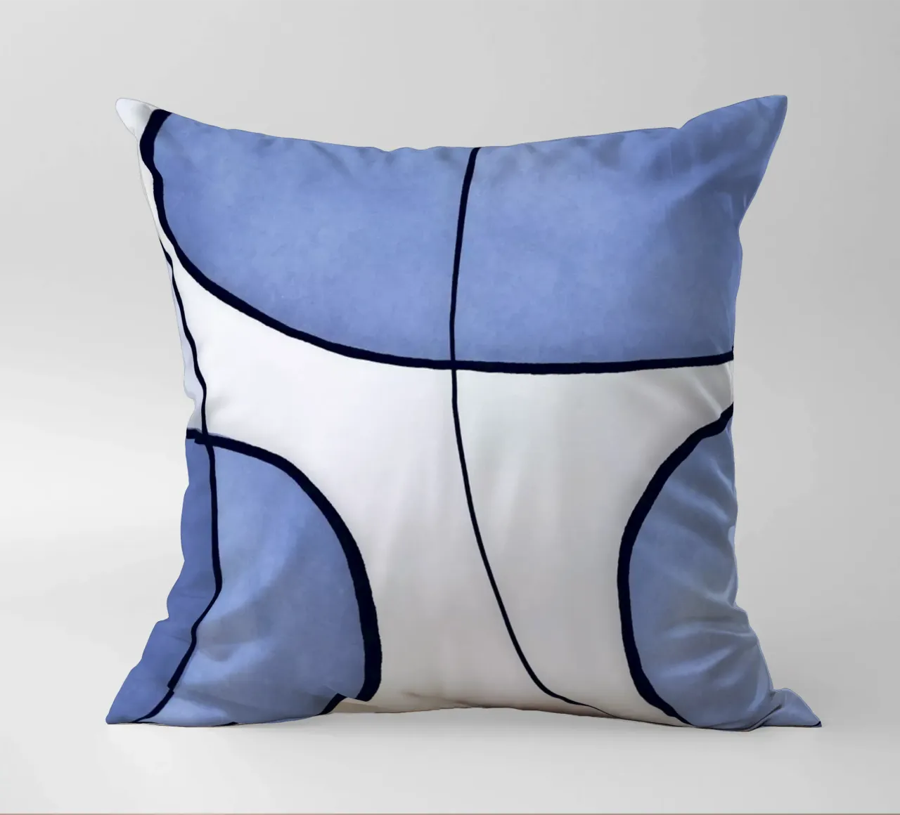 Blu astratto cuscino da Andrea Haase Modern Home