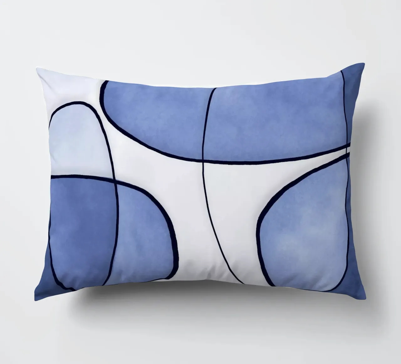 Blu astratto cuscino da Andrea Haase Modern Home