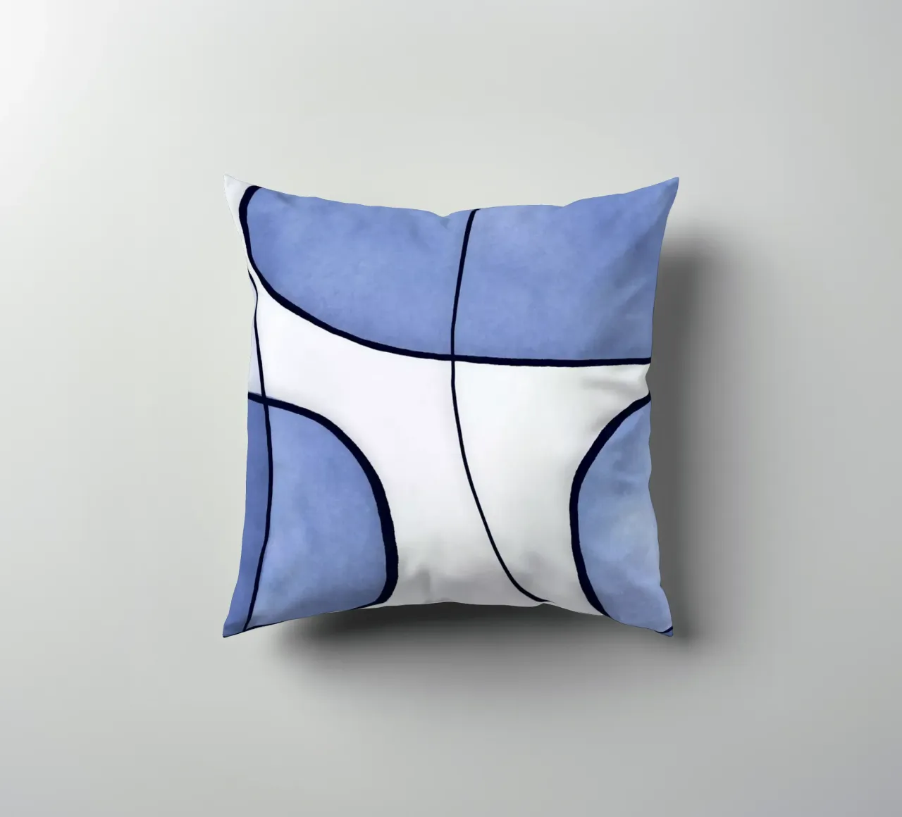 Blu astratto cuscino da Andrea Haase Modern Home