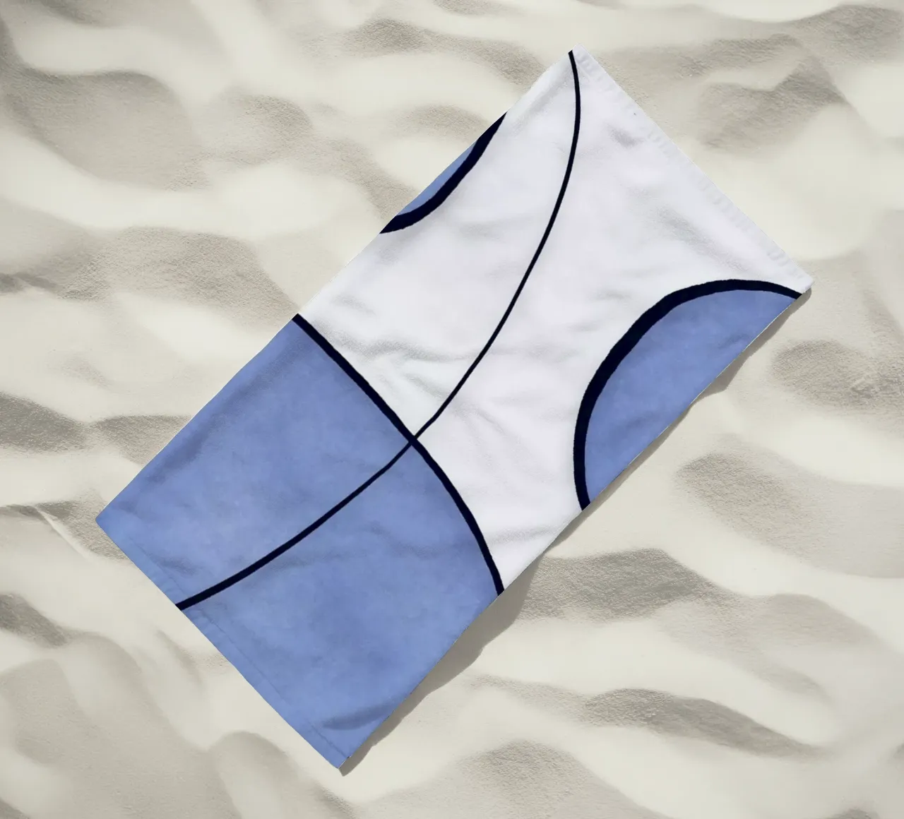 Blu astratto telo mare da Andrea Haase Modern Home