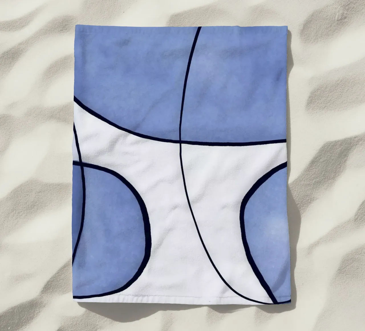 Blu astratto telo mare da Andrea Haase Modern Home