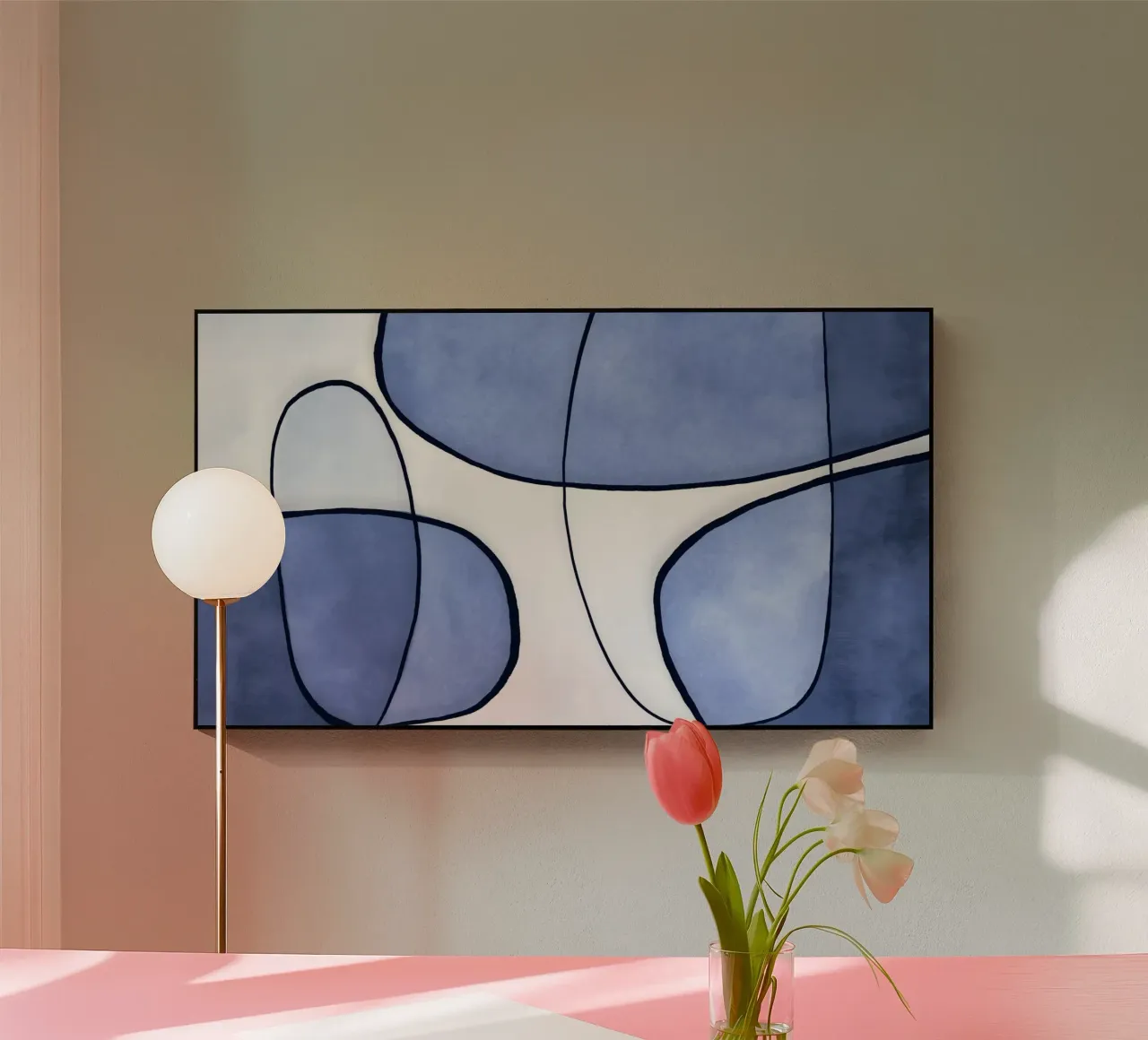 Blu astratto plexiglass da Andrea Haase Modern Home