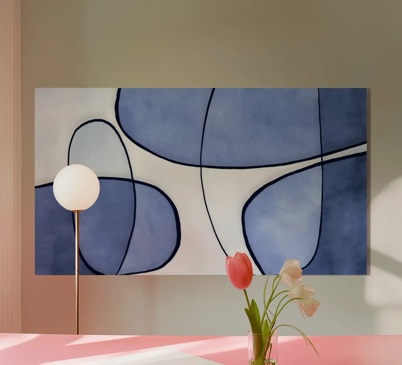 Blu astratto plexiglass da Andrea Haase Contemporary Timeless
