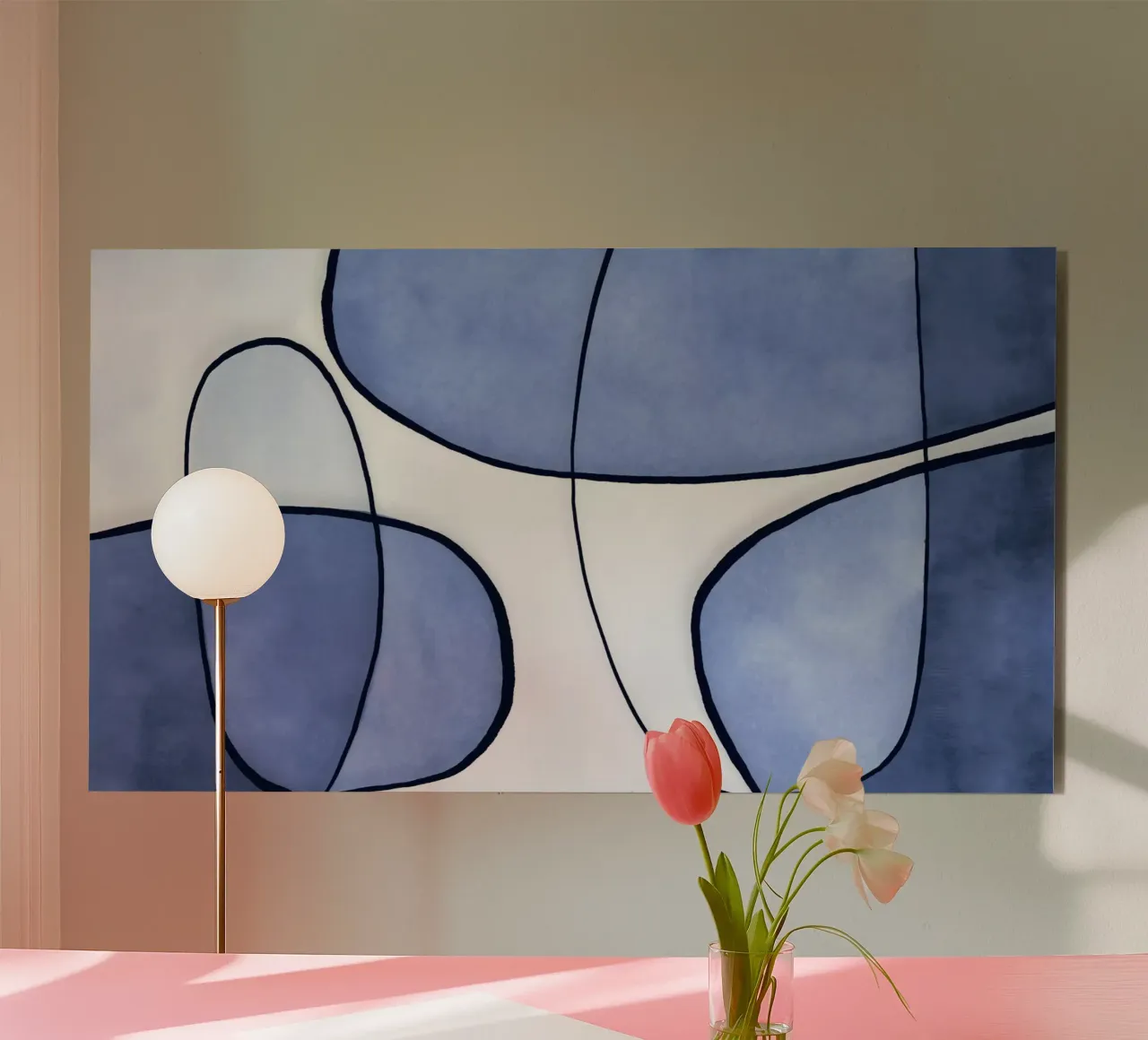 Blu astratto alluminio dibond da Andrea Haase Modern Home