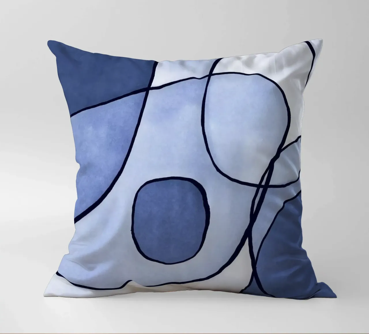 Blu astratto II cuscino da Andrea Haase Modern Home