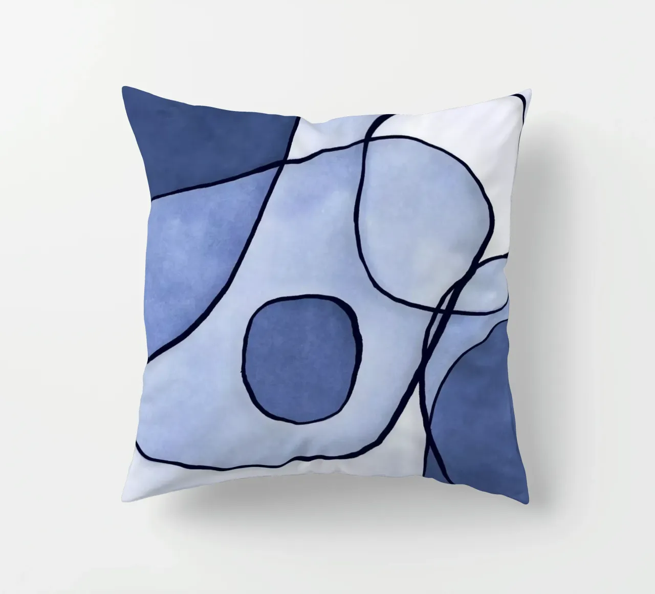 Blu astratto II cuscino da Andrea Haase Modern Home